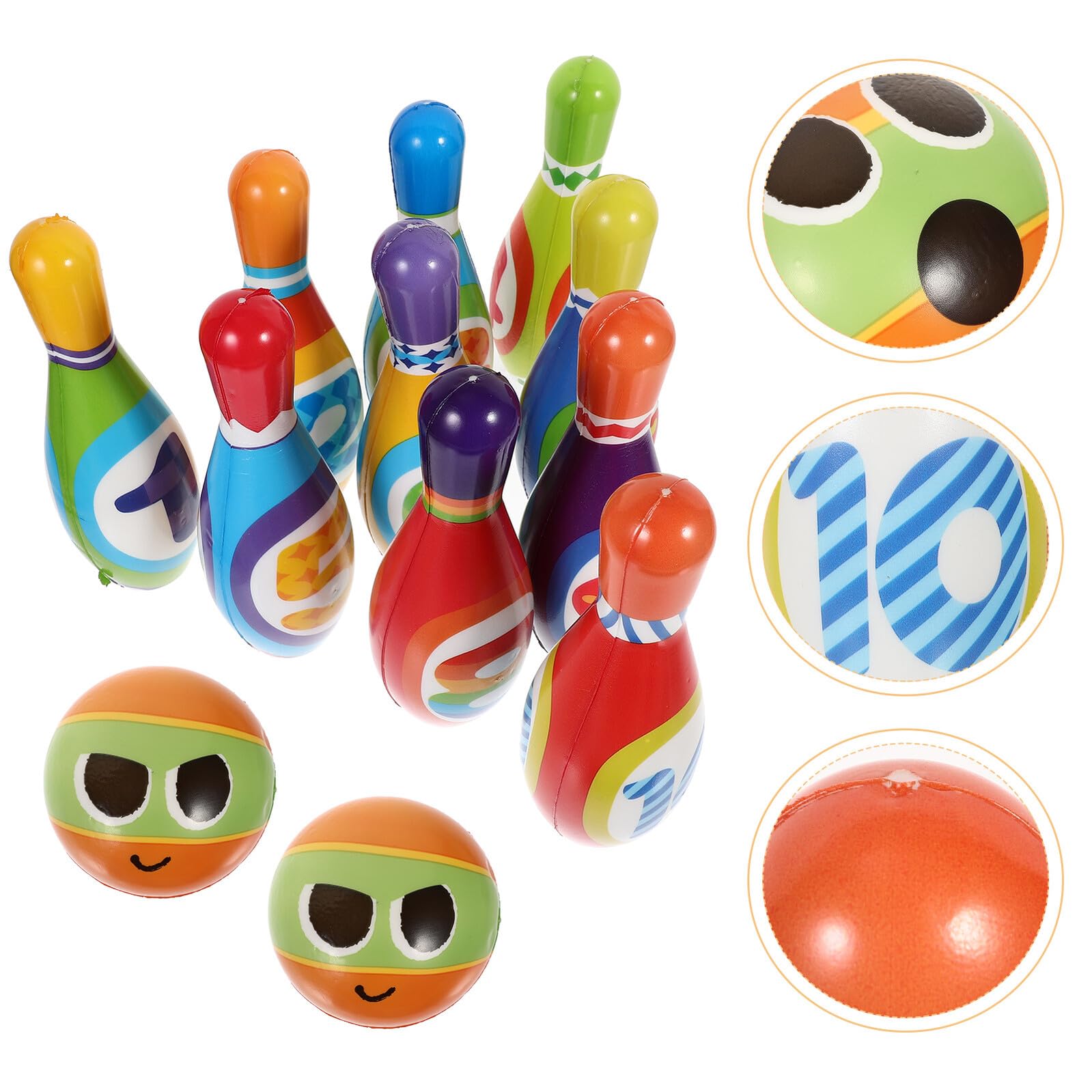 Set da Bowling per Ragazzo Ragazza 1 Kit Gioco Sportivo in Pu Cotton