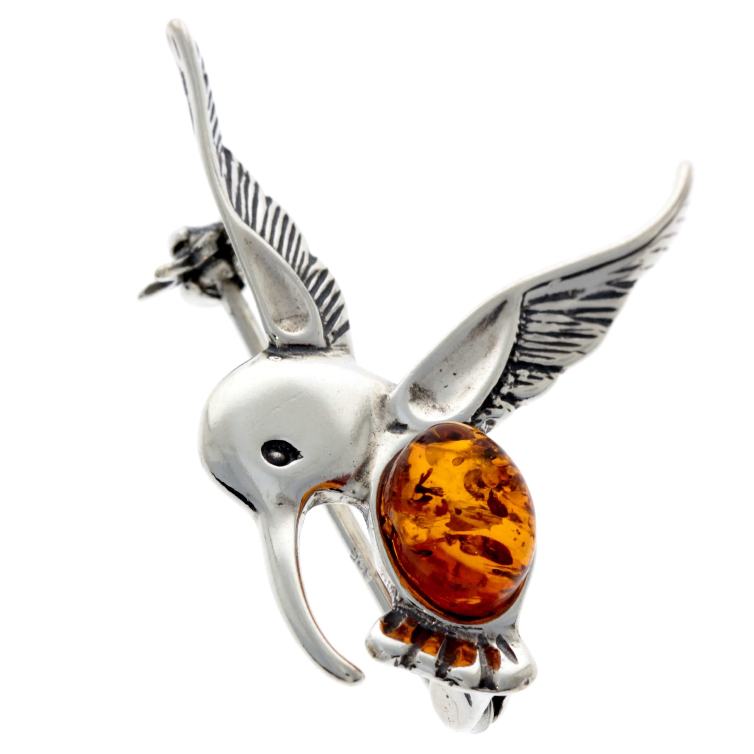 SilverAmber - 4070 - Broche Femme - Ambre - Argent 925/1000