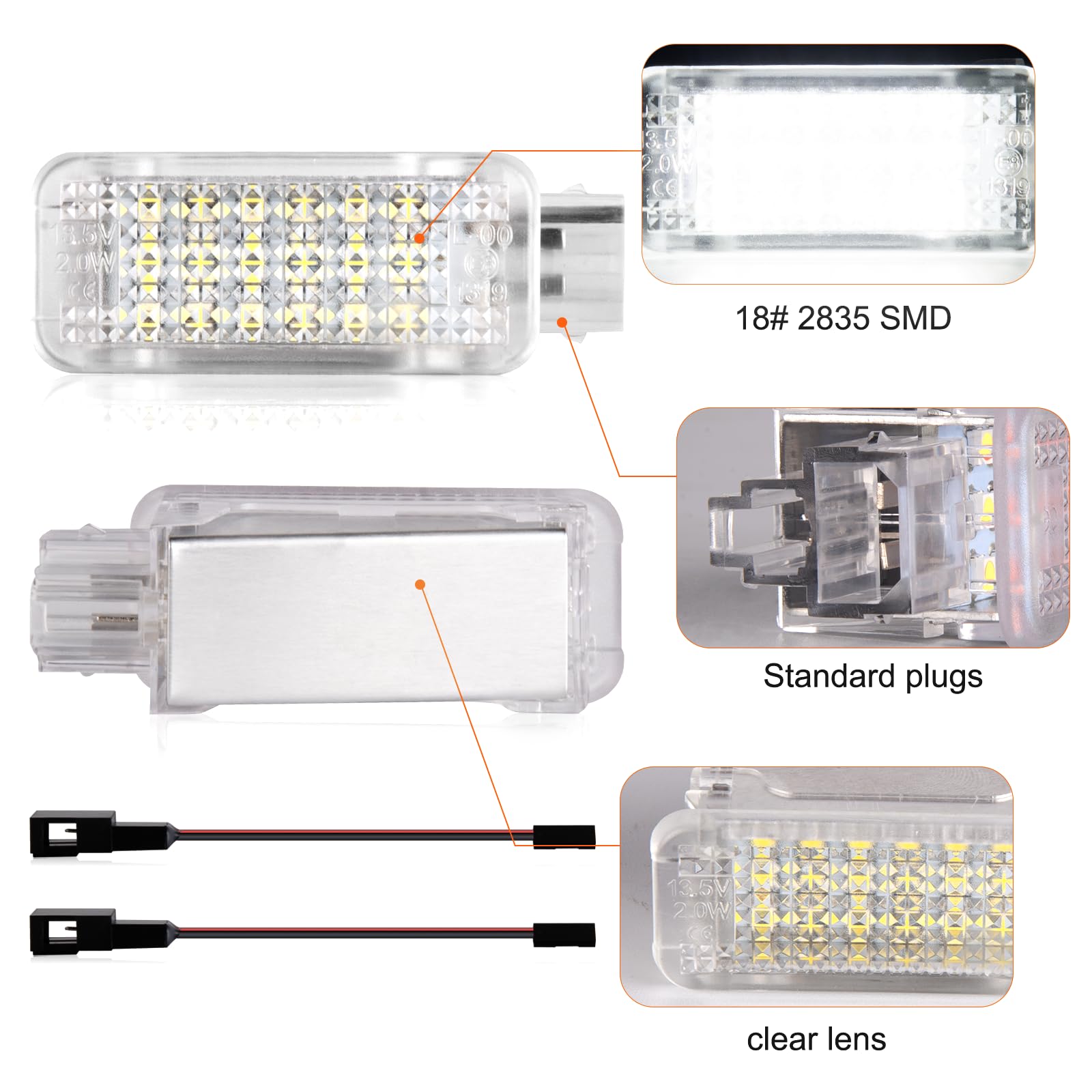 intérieur à LED pour E81/E87/E87N/E60/E61/E65/F01/F02/X5
