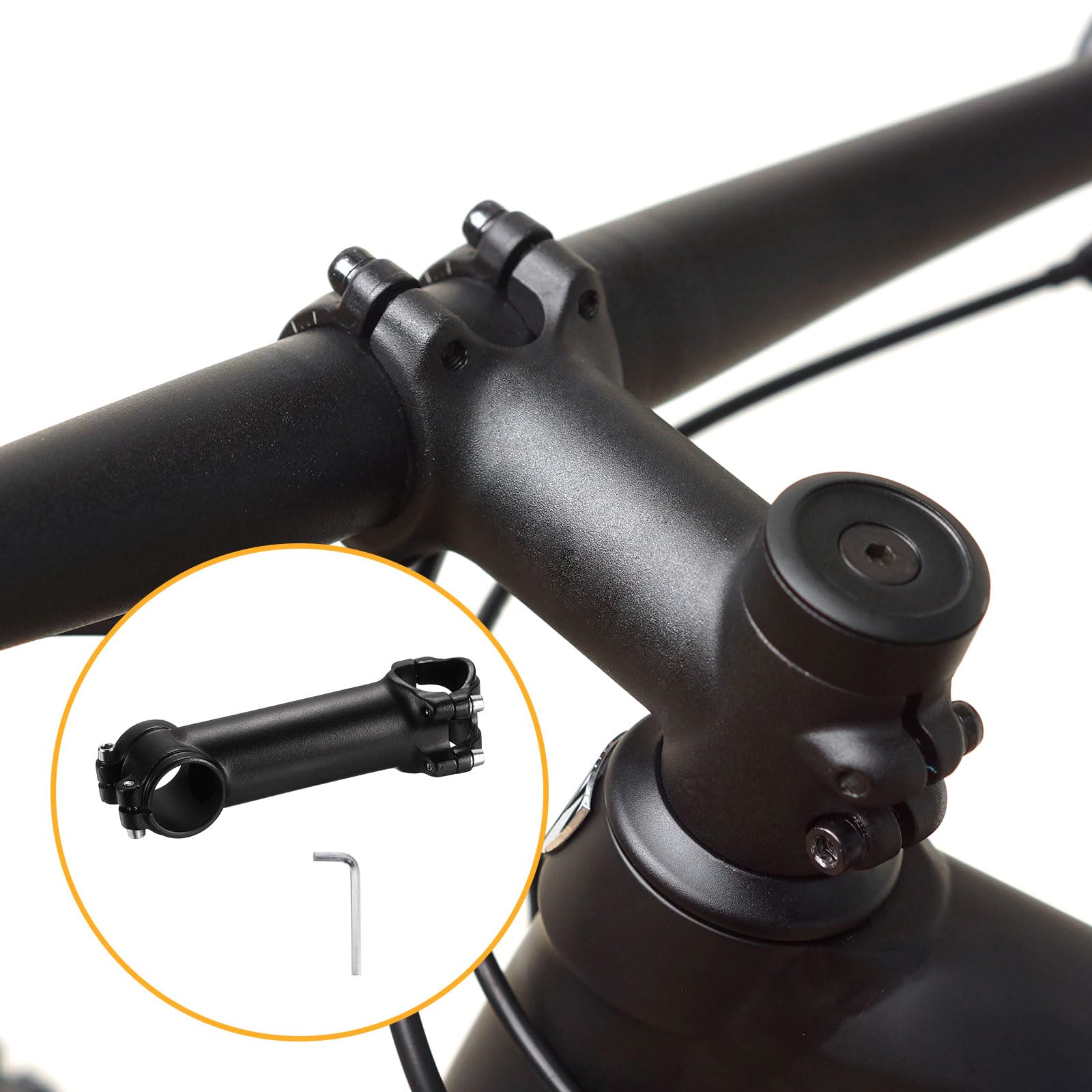 Amazon | uxcell 31.8mm 自転車ステム 7度 120mm アルミ合金 自転車