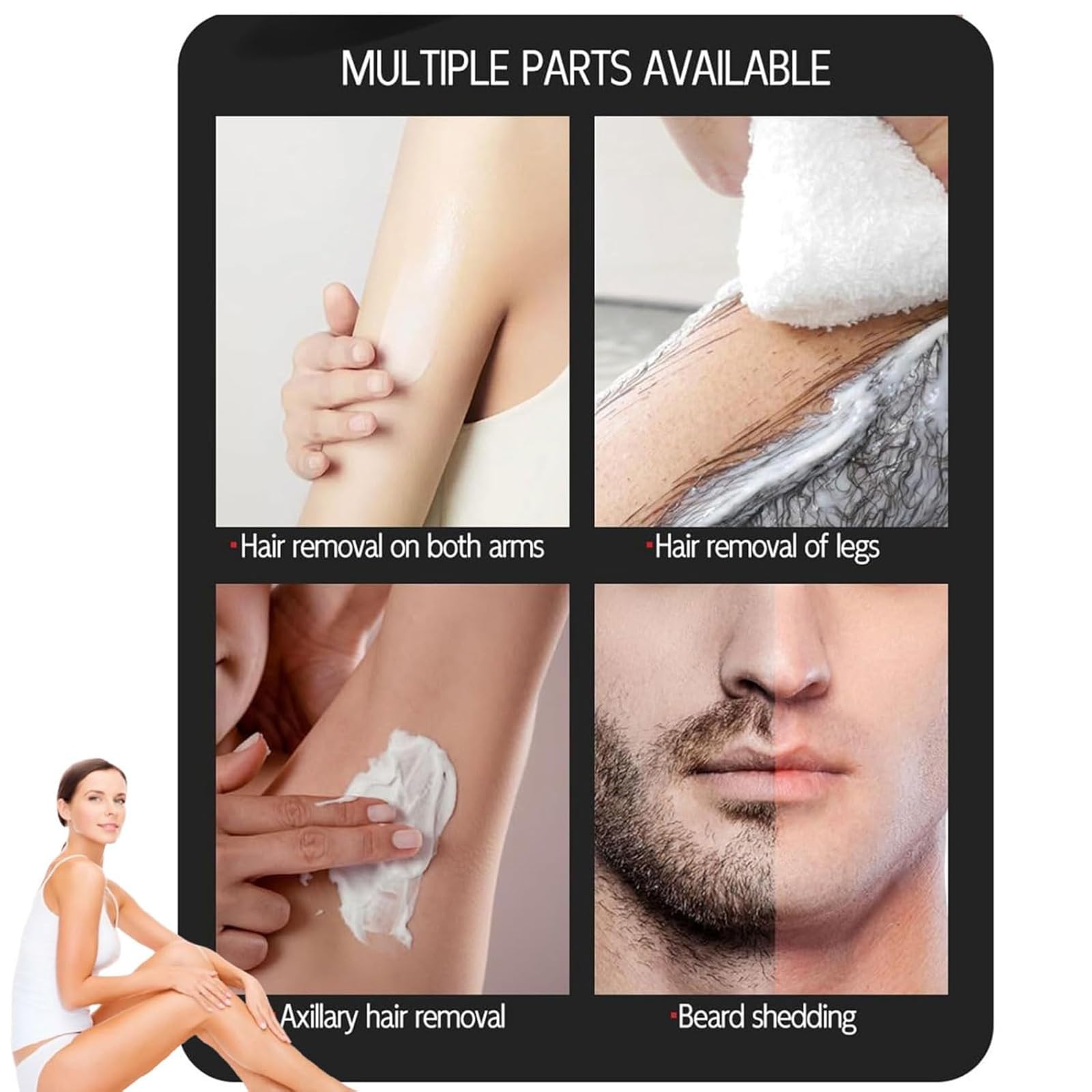 Amazon.com : Unisex Body Unhairing Cream, Painless Hair Removal