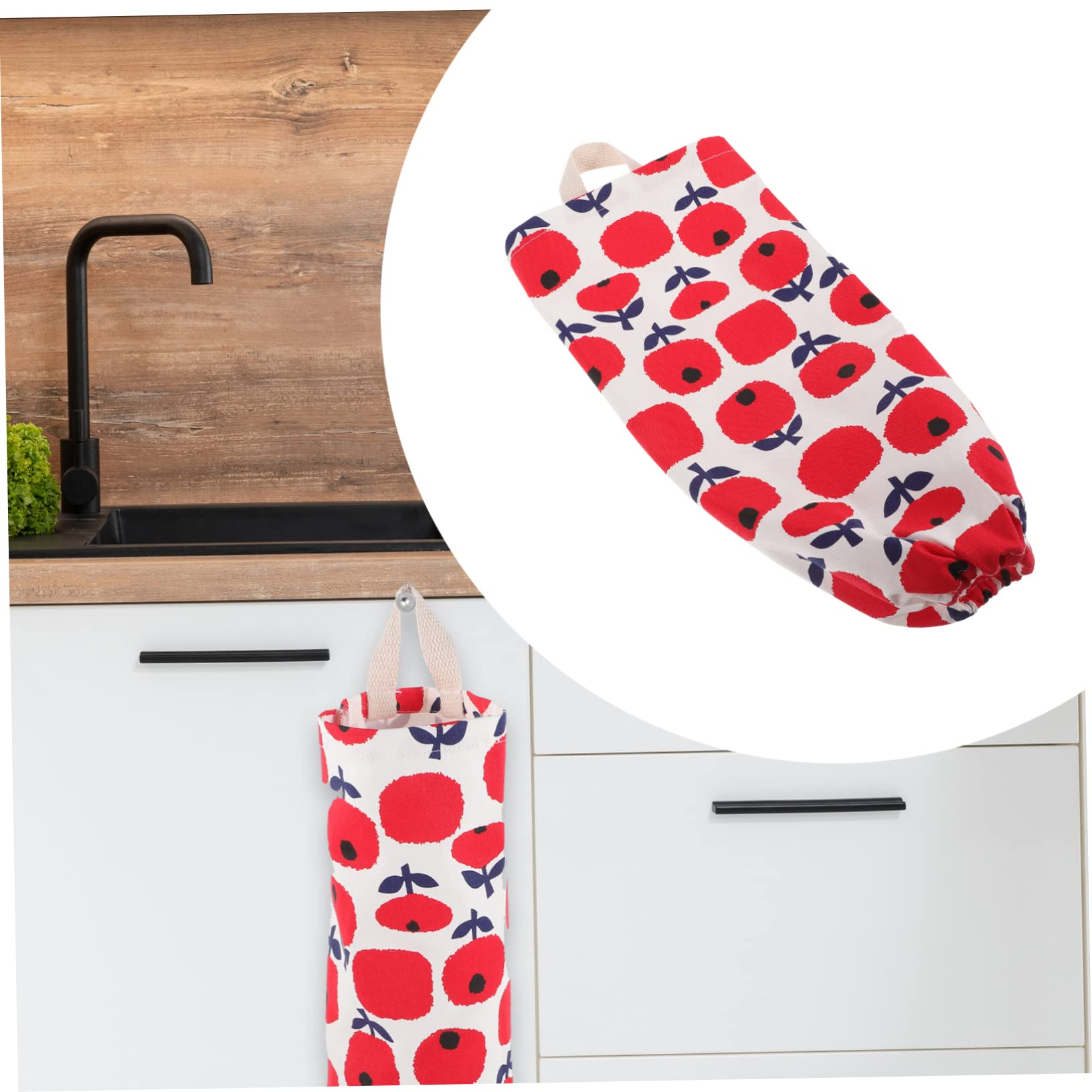 ABOOFAN 5piezas Soporte De Bolsas De Plástico Colgante para Cocina Organizador De Bolsas De Desecho De Tela Resistente y Reutilizable Gran Capacidad Dispensador Práctico para Hogar y