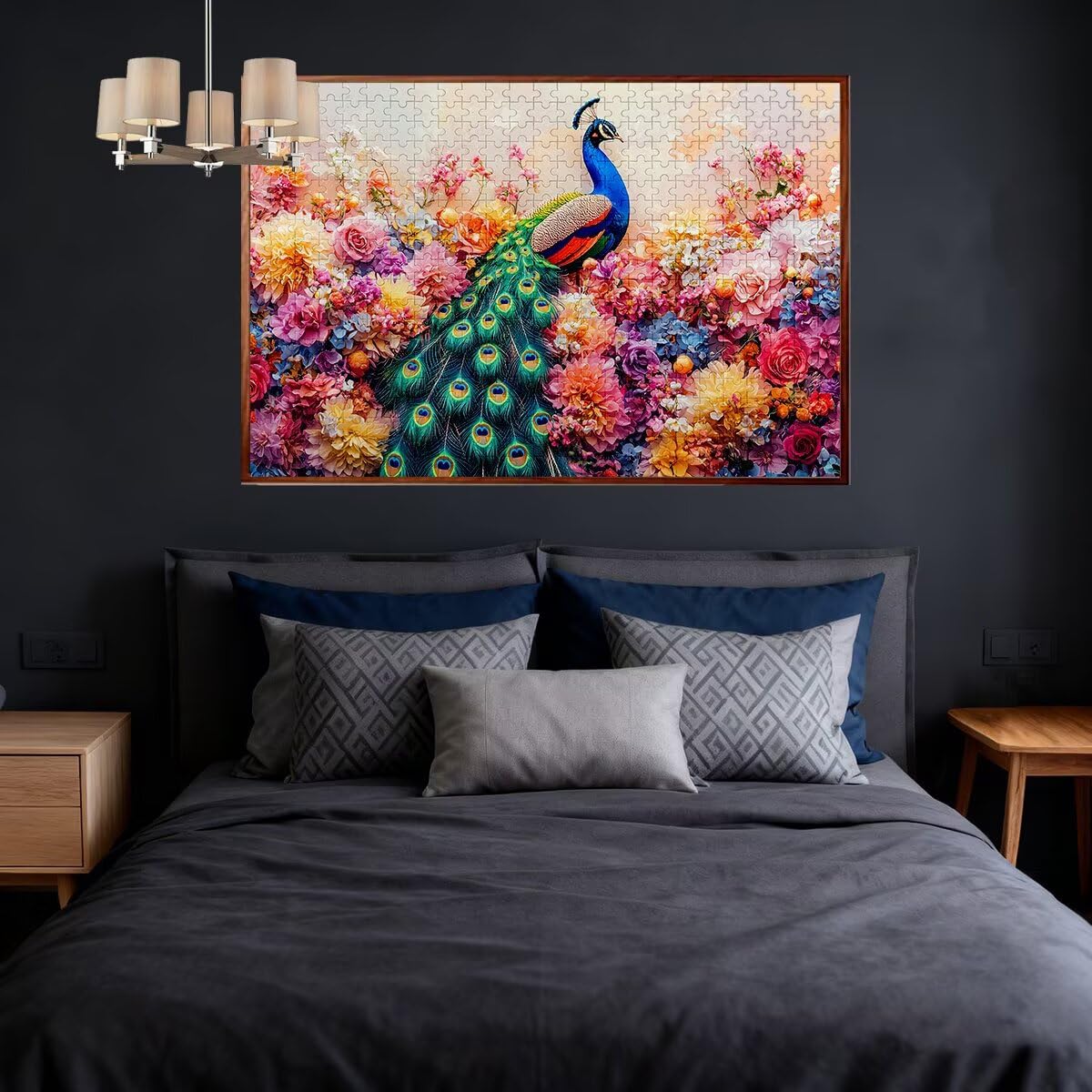 Puzzle dla dorosłych, 6000 paw, 6000 sztuk, dla dorosłych, drewniane kwiaty, klasyczna, edukacyjna, wymagająca gra dla całej rodziny, dekompresja, prezenty dekoracyjne, 179 x 105 cm, F-66