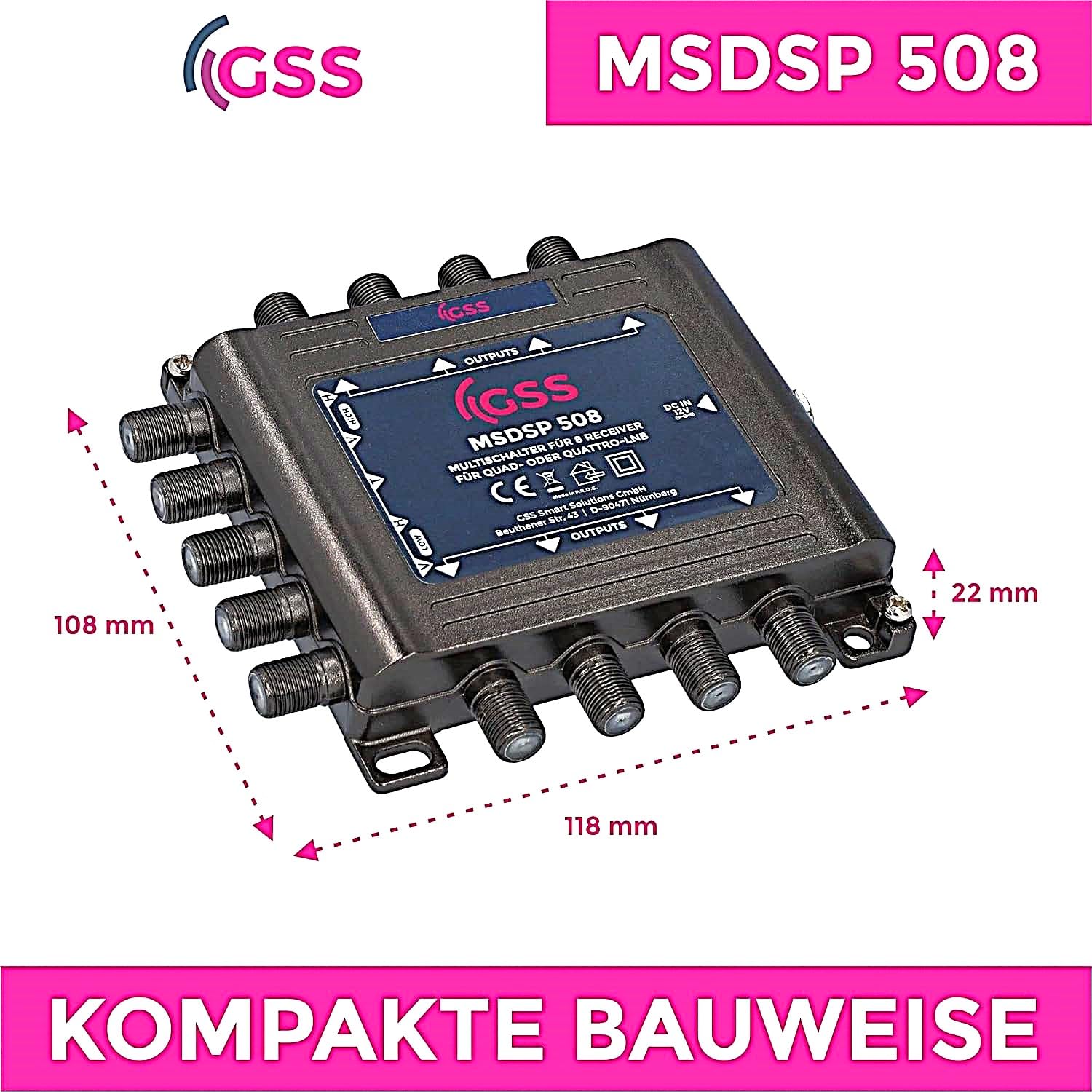 Multiswitch Satellitare 5/4 SAT - 4 Uscite, Per Ricevitori Digitali, Con Ingresso Terrestre - Foto 9