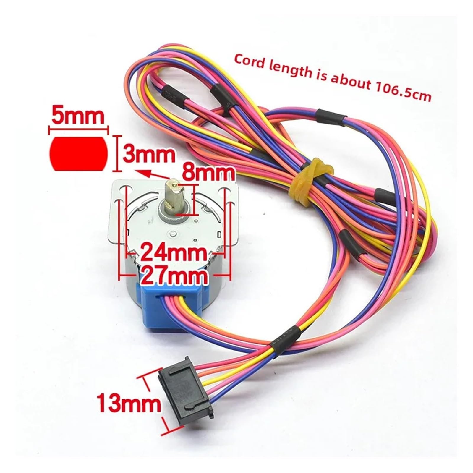 Motor De Ventilador De Condensador, Compatible Con Chigo, Guía De Viento De Motor Paso A Paso De Aire Acondicionado 24BYJ-48 Oscilación De Placa De Guía De Viento Sincronizada
