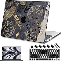 Vista 9 de Teryeefi Funda para MacBook Air de 13 pulgadas (versión 2010-2017), funda protectora rígida de plástico y cubierta de teclado solo compatible