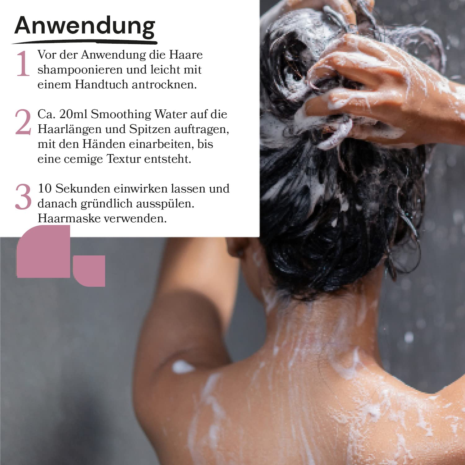 FemMas Pure Smoothing Water 200ml | Haarfluid für sekunden schnelle Pflege und spielend einfache Kämmbarkeit | Für den Wow Effekt!