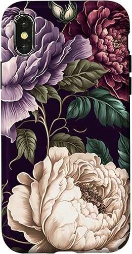 Miniatura 4 de Funda elegante para iPhone 12 Pro Max con diseño de rosas y peonías vintage