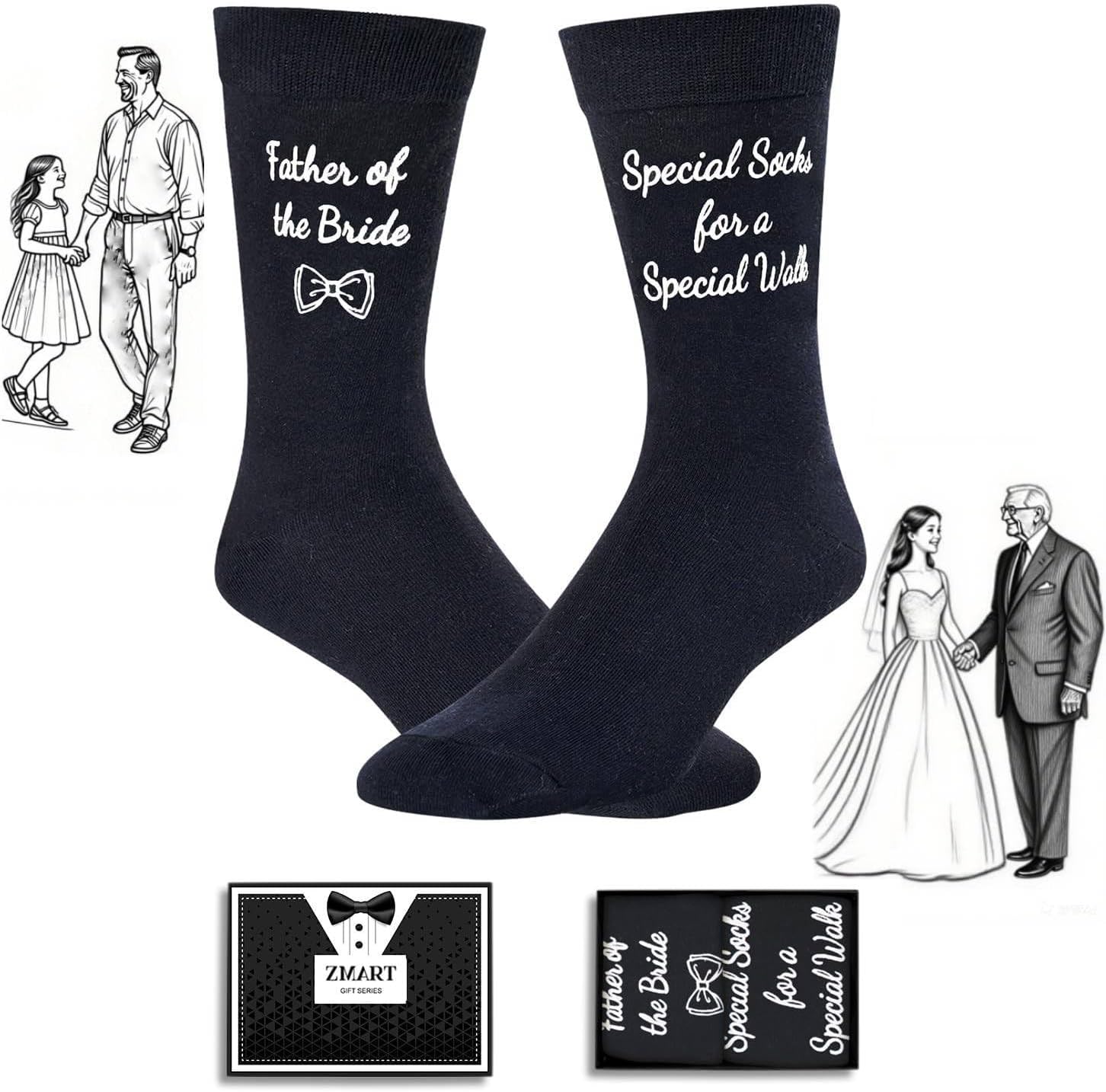 Father of the Bride Gifts - Father of the Bride Socks from Daughter, Wedding Gifts