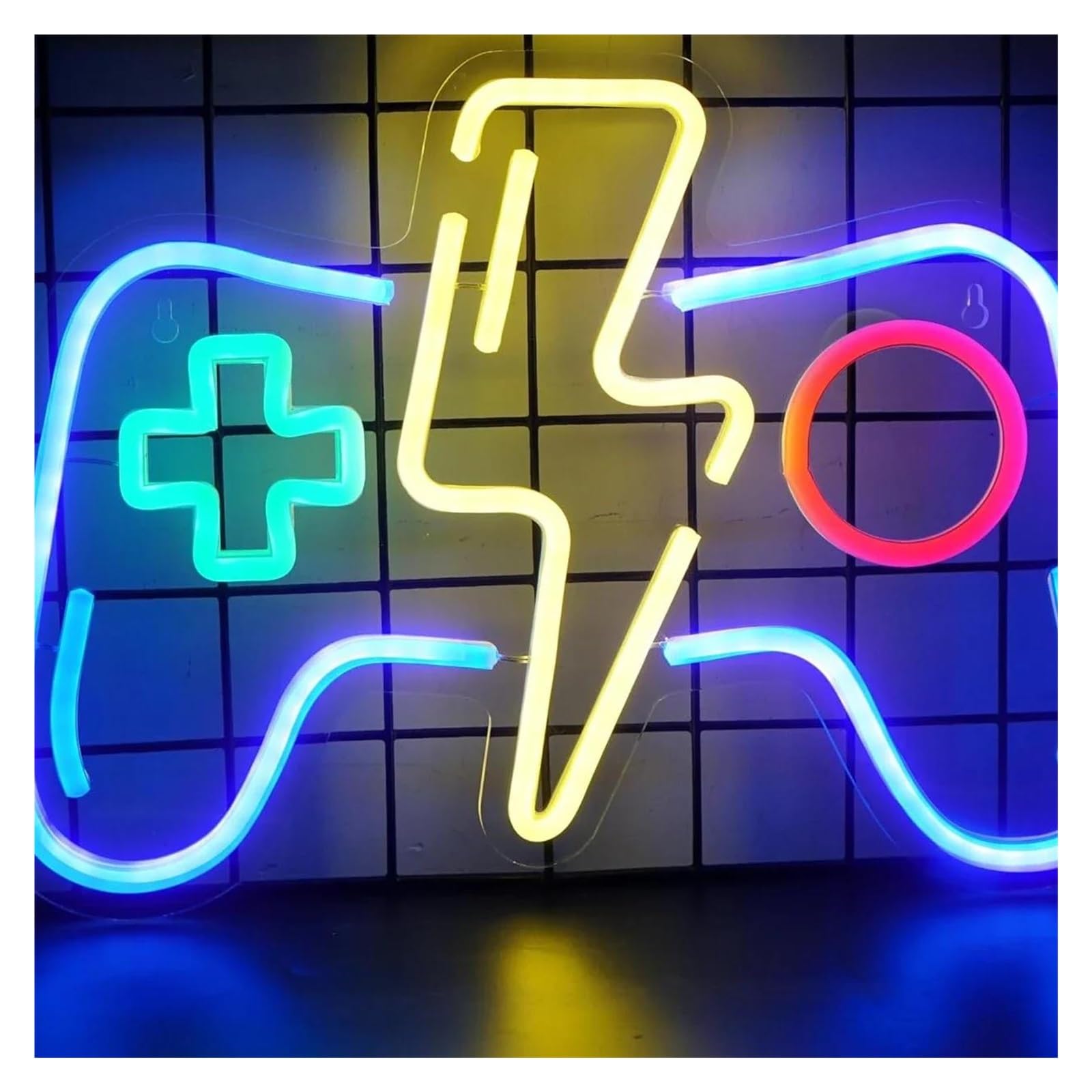 Scritta luminosa Insegna Al Neon Con Controller Di Gioco Per Sala Giochi, Camera Da Letto, Bar, Negozio, Decorazione Da Parete Per Amanti Dei Giochi,30х22cm