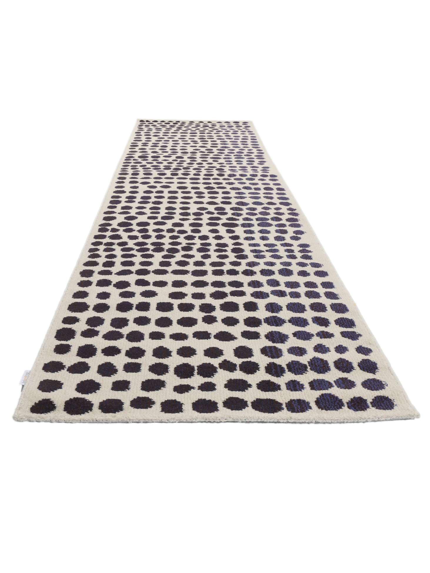 RugVista Square Teppich, 80 x 300 cm, Beige/Dunkel Blau