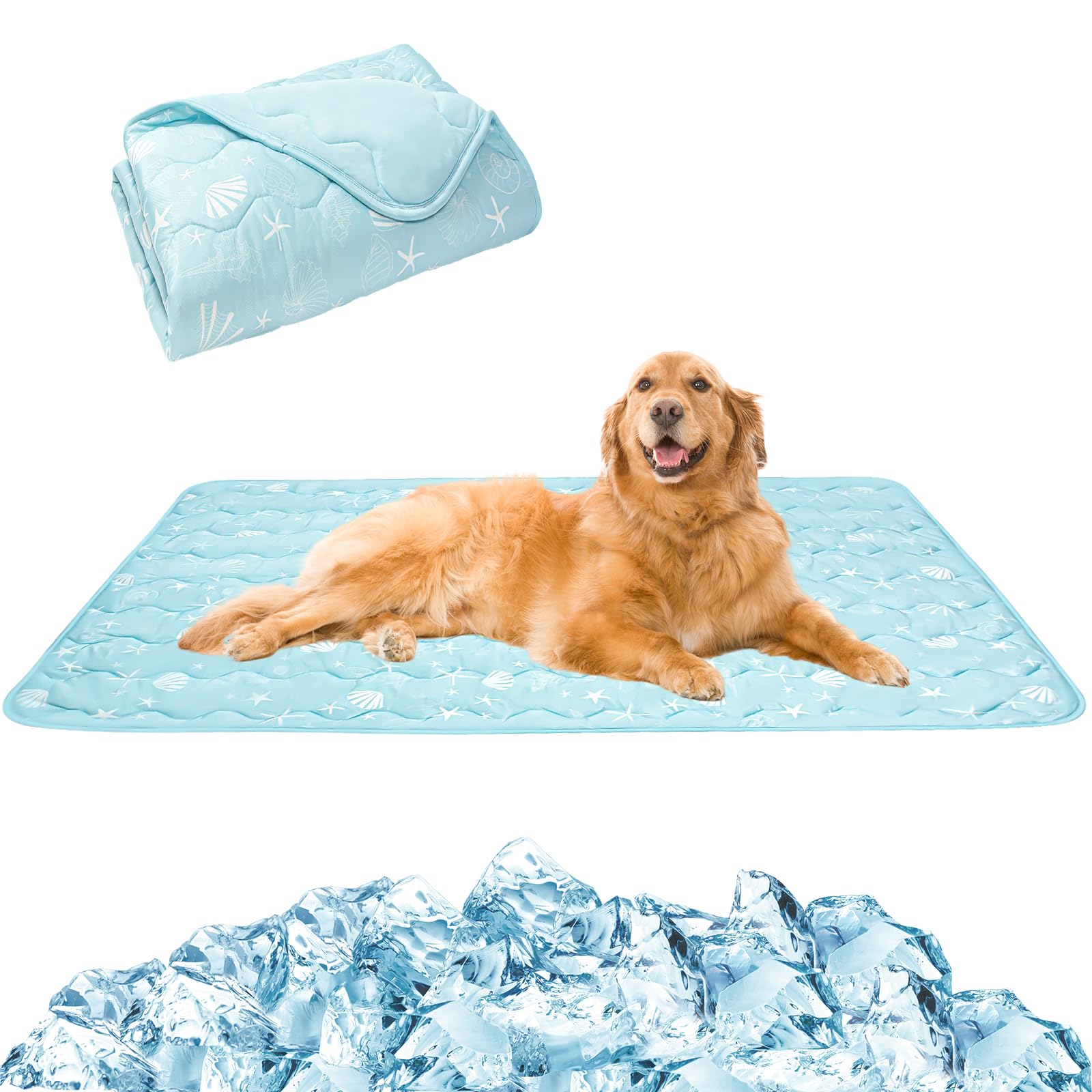 Tapis rafraîchissant double face et lavable pour le sommeil des chiens