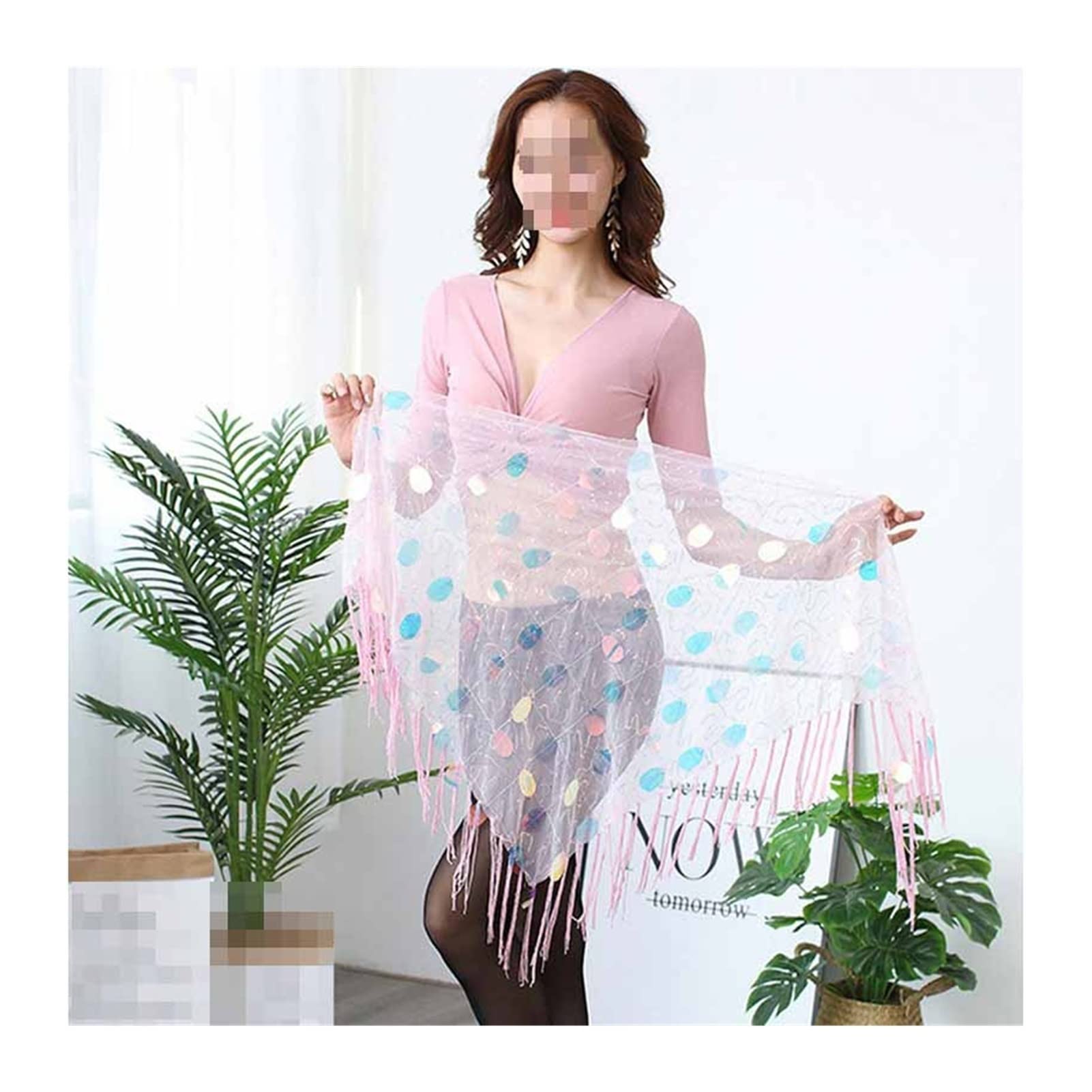YuanDian Donna Triangolo Danza Del Ventre Cintura Pareo Sciarpa