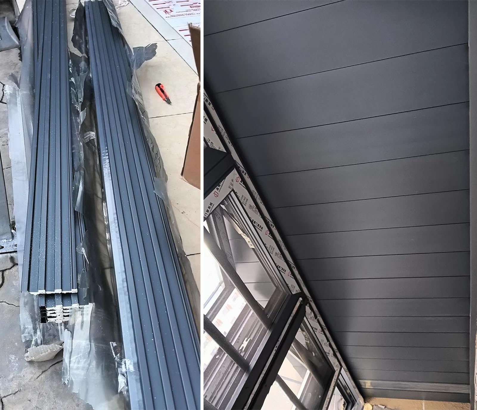 Lot de 10 panneaux de toiture légers en aluminium – Résistants aux intempéries, durables, isolés, faciles à installer, parfaits pour les projets d'amélioration de la maison