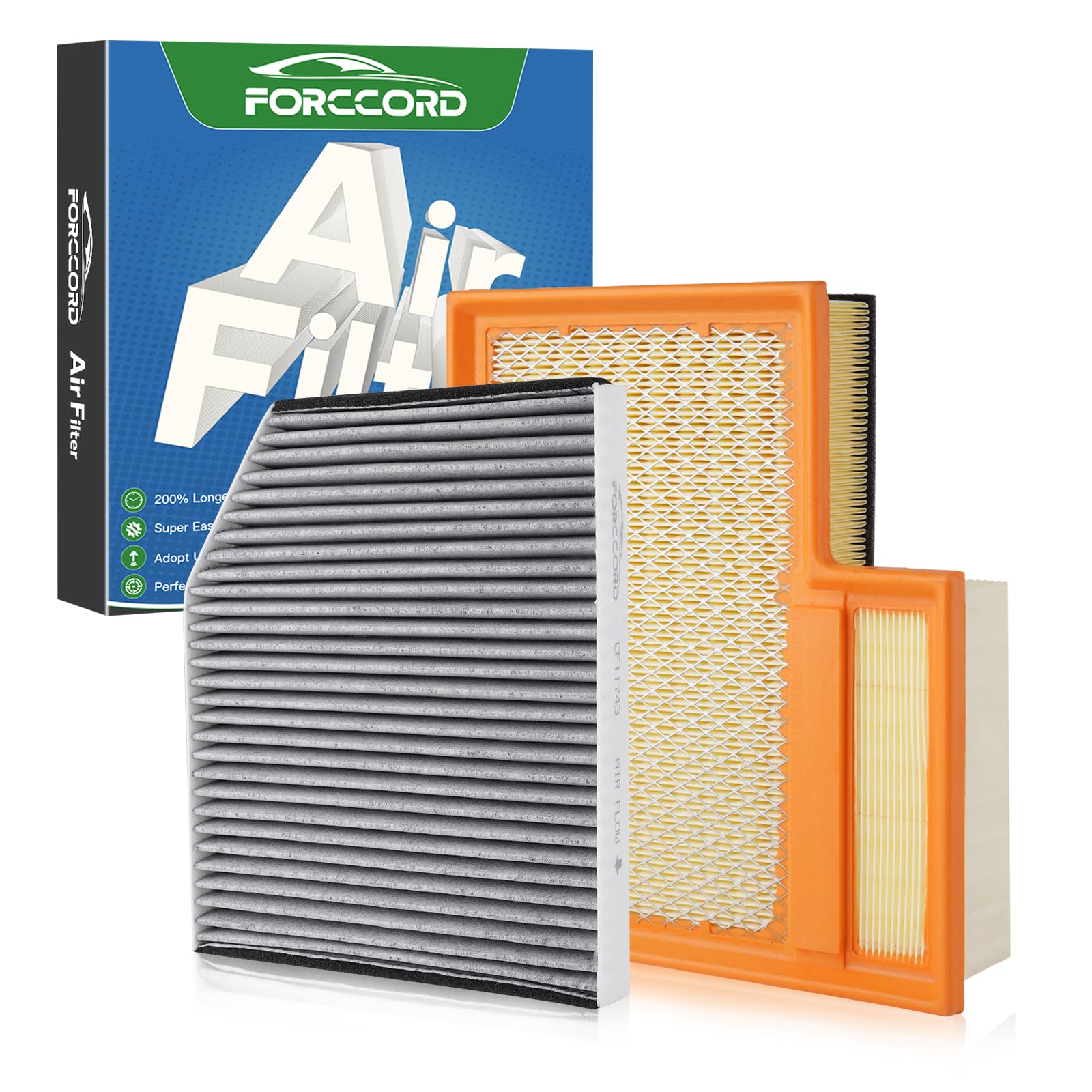 Cabin &amp; Engine Air Filter Combo for Ford Transit 150/250 15–26 3.2/3.5/3.7L