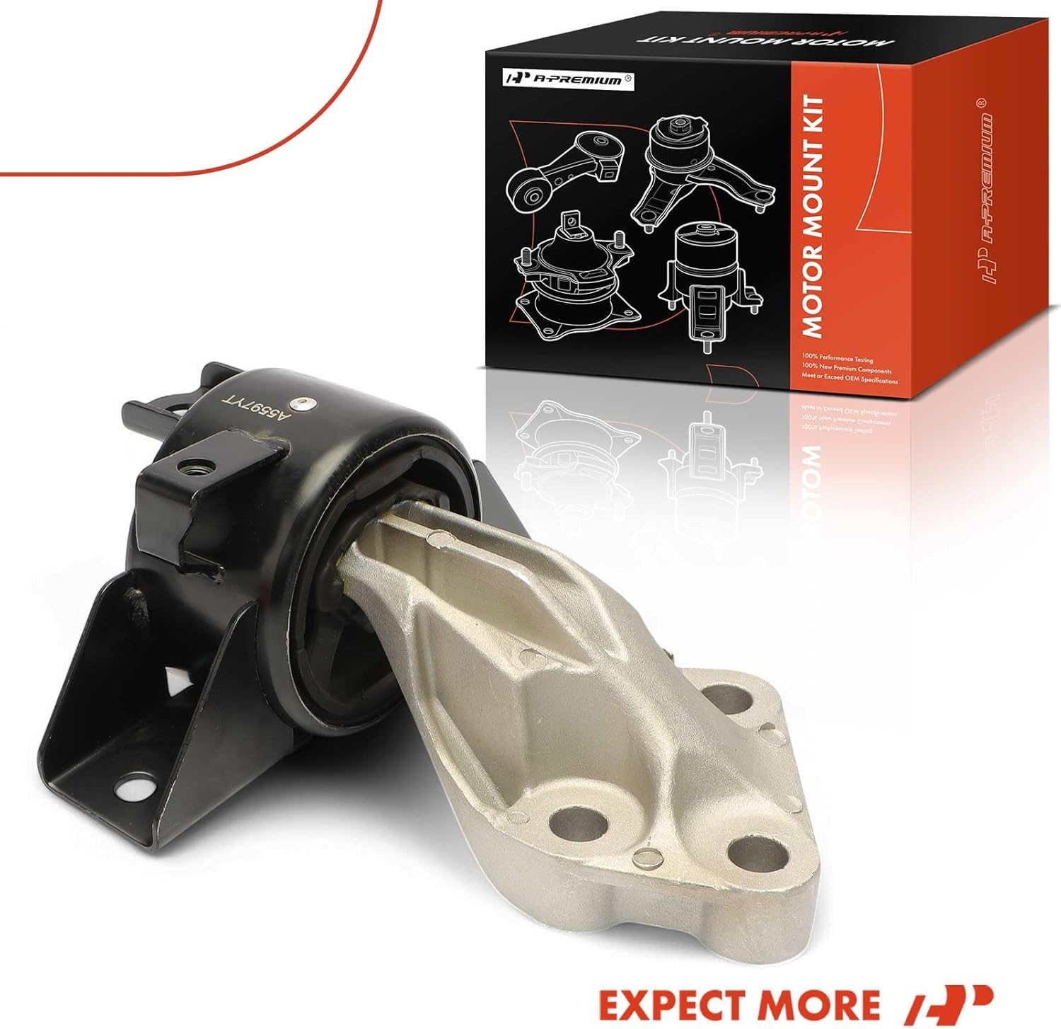 A-Premium Upper Side Transmission Mount Compatible with Chevrolet Sonic 2012-2018, 1.6L 1.8L, Automatic Transmission