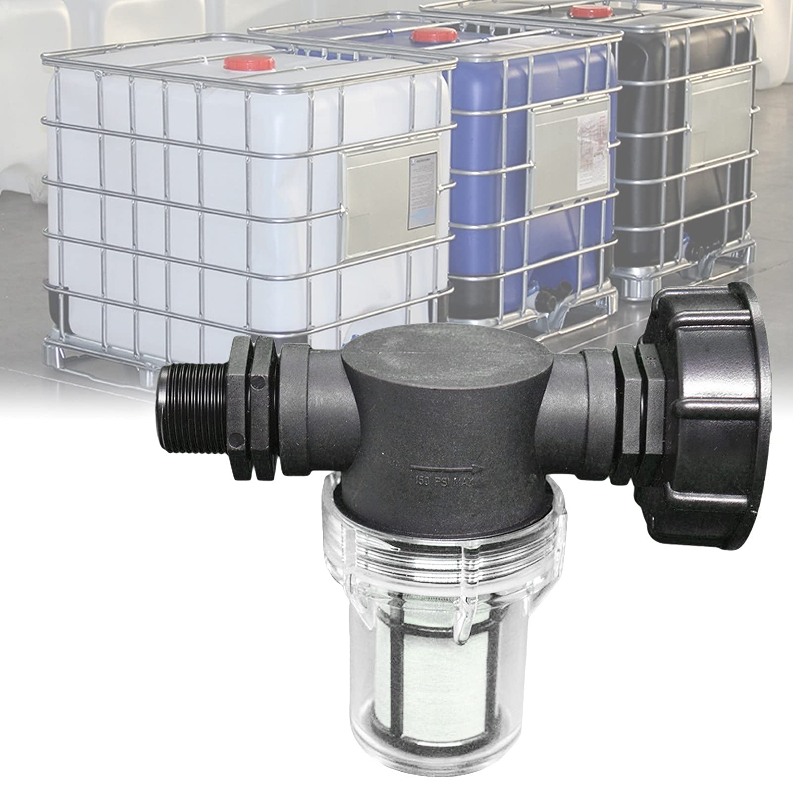 Raccord Cuve 1000 L S60x6 Adaptateur Réservoir IBC 3/4" Fil extérieur