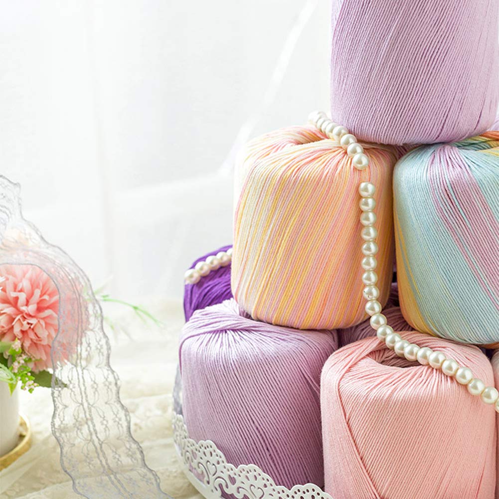 DIY opakowanie materiału torby w paski, 600 g koronkowe nici do szydełkowania, zestawy do robienia na drutach, ręcznie wykonana tkana torba