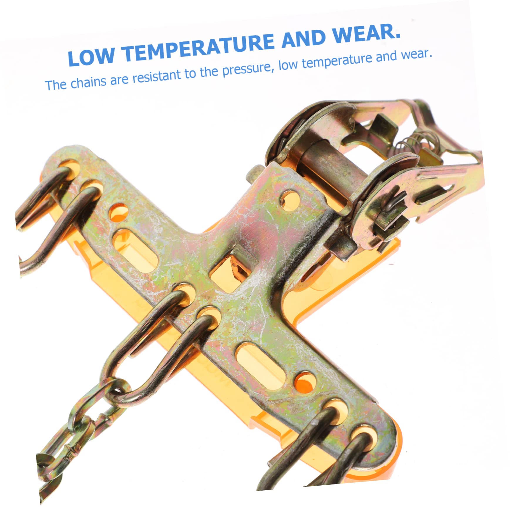 Cabilock 1Pc Snow Tire Skid Chains for Cars Emergency Traction Chains Durable Design for Suvs and Trucks Easy Installation for Winter Safety