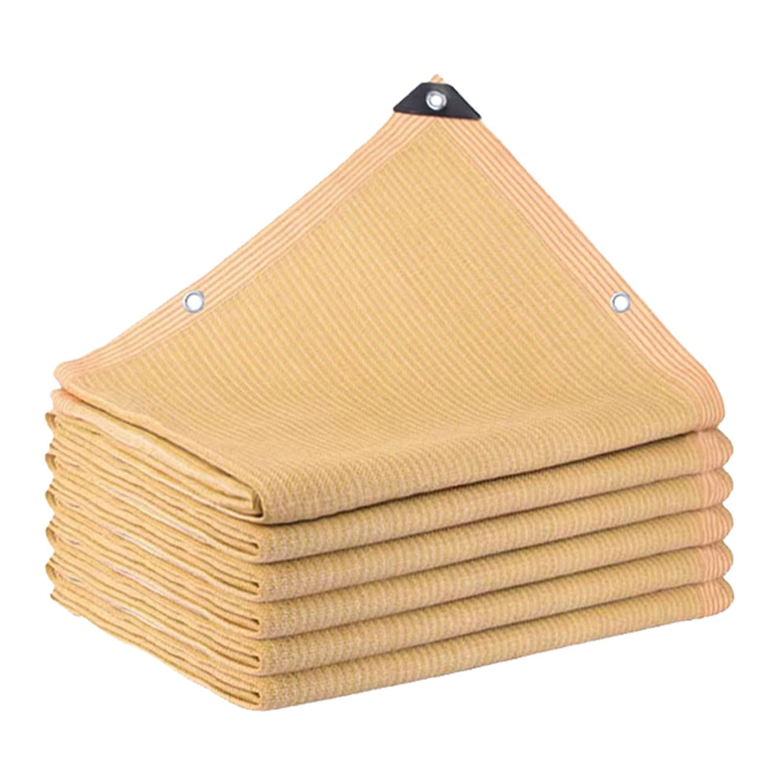 WQPMNYG HighDensity 95% UVResistant Shade Cloth Beige Privacy Screen for Garden Balcony & Patio Cooling & Insulating Durable HDPE 3.0x10.0 m (9.8x32.8 ft)