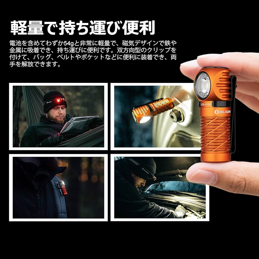 Amazon.co.jp: OLIGHT(オーライト) Perun 2 Mini ヘッドライト 充電式