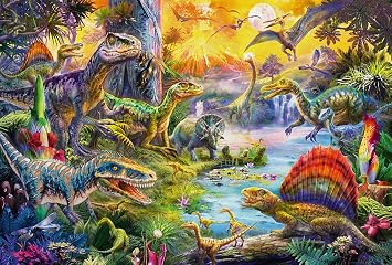 Schmidt Puzzle Dinosaure Coloré Haute Qualité 60 Pièces
