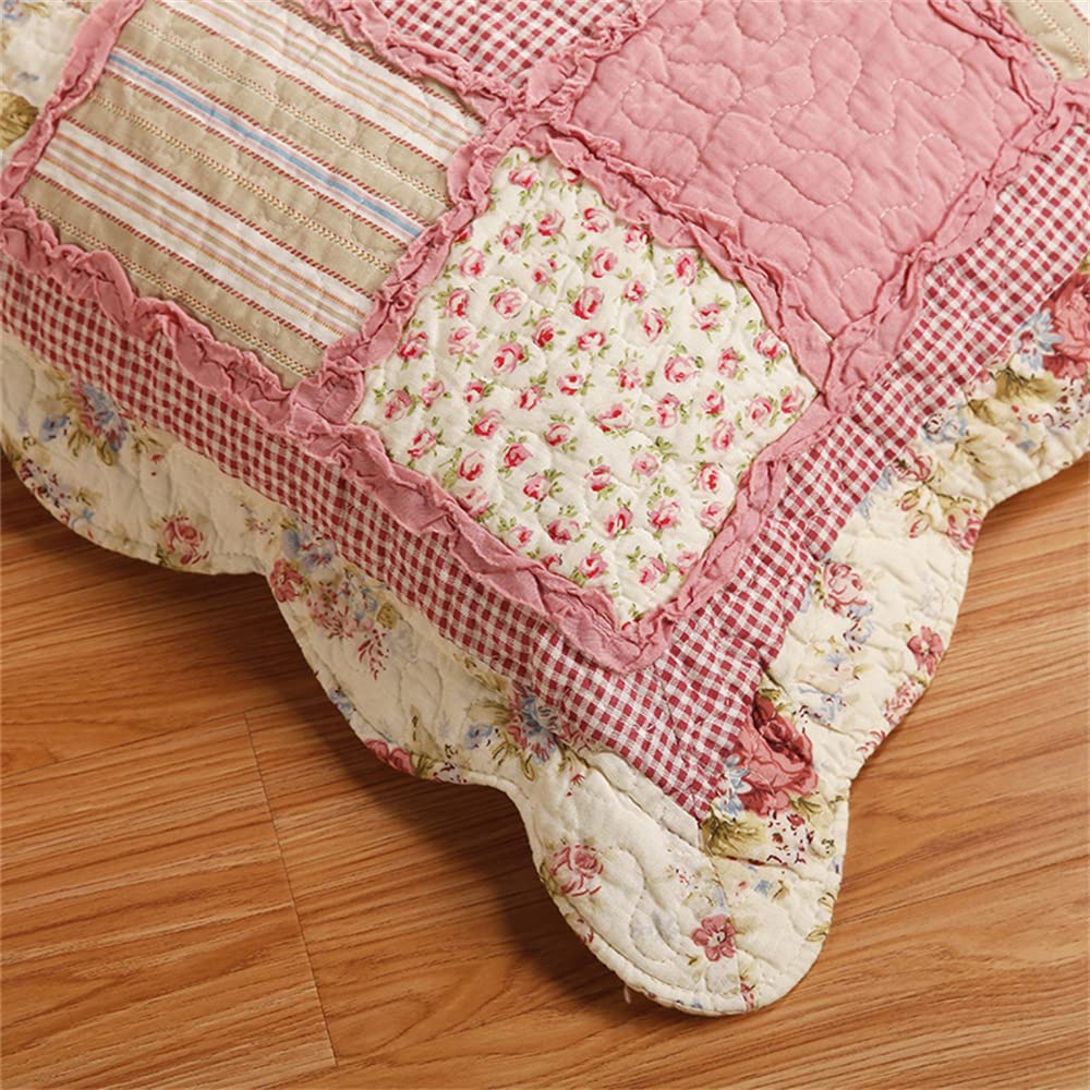 Odot Colcha Verano para Cama 230, Colcha Bouti Fina con 2 Fundas de Almohada Colcha Acolchado Ligera Suave para Colcha Cubre Cama Multiusos (230 * 250+50 * 70cm,Acolchado Azul)