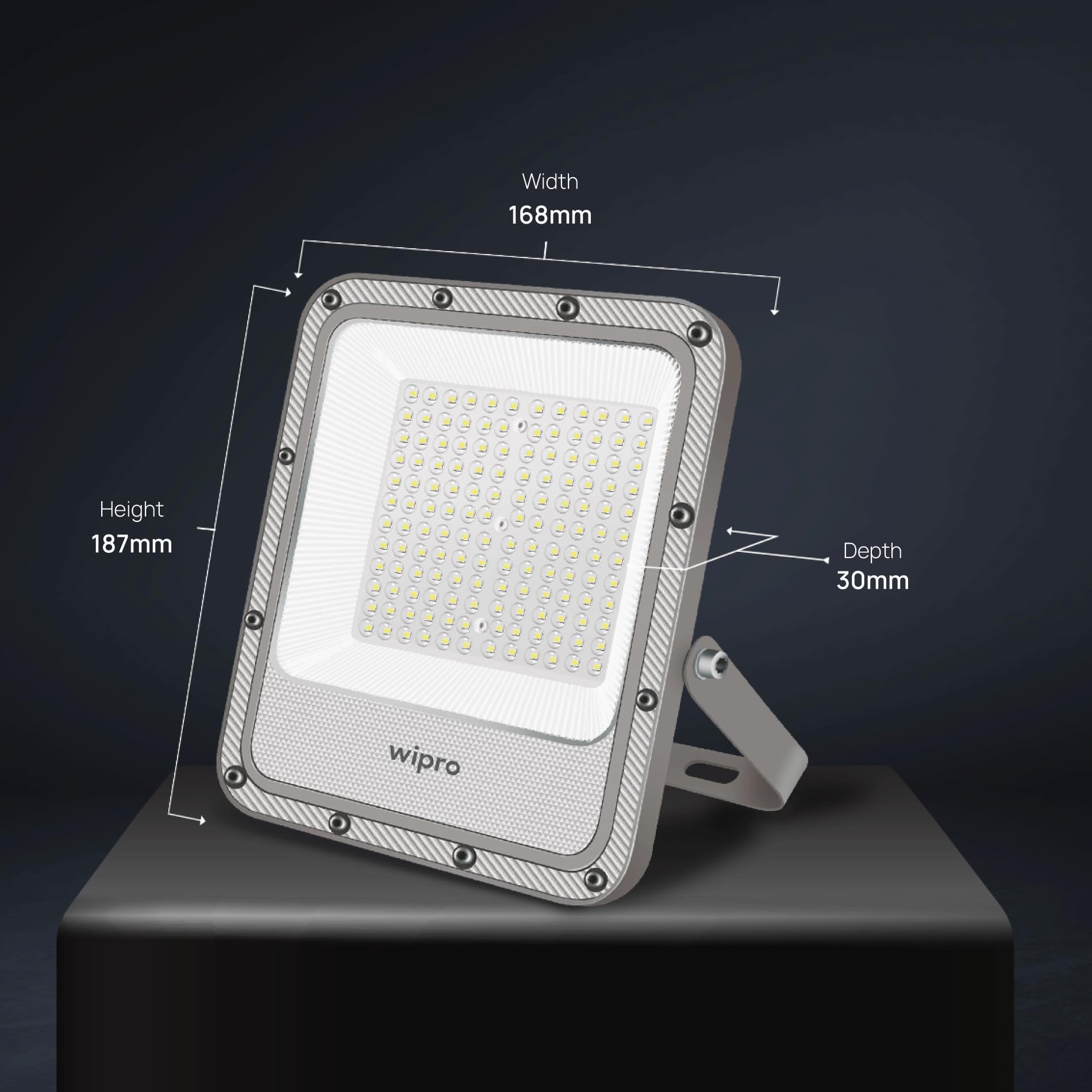 Wipro 50W LED Flood Light - Waterproof Outdoor -6