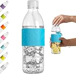 Copco Hydra Bouteille d'eau Tritan réutilisable avec couvercle résistant aux déversements et manches antidérapantes, 16,9-Ounce, bleu clair