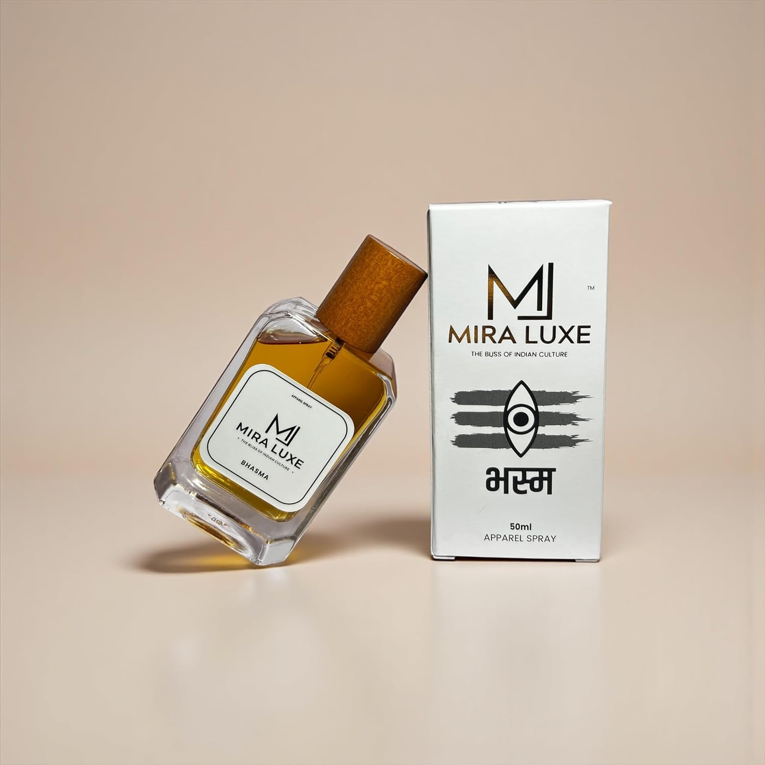 Mira Luxe Bhasma Apparel Spray Perfume, 50ml, Inspired by Indian Culture
