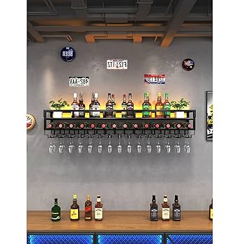 1960年代のビンテージワインラック Amazon｜壁に取り付けられたワインボトルラック - 吊り下げ式