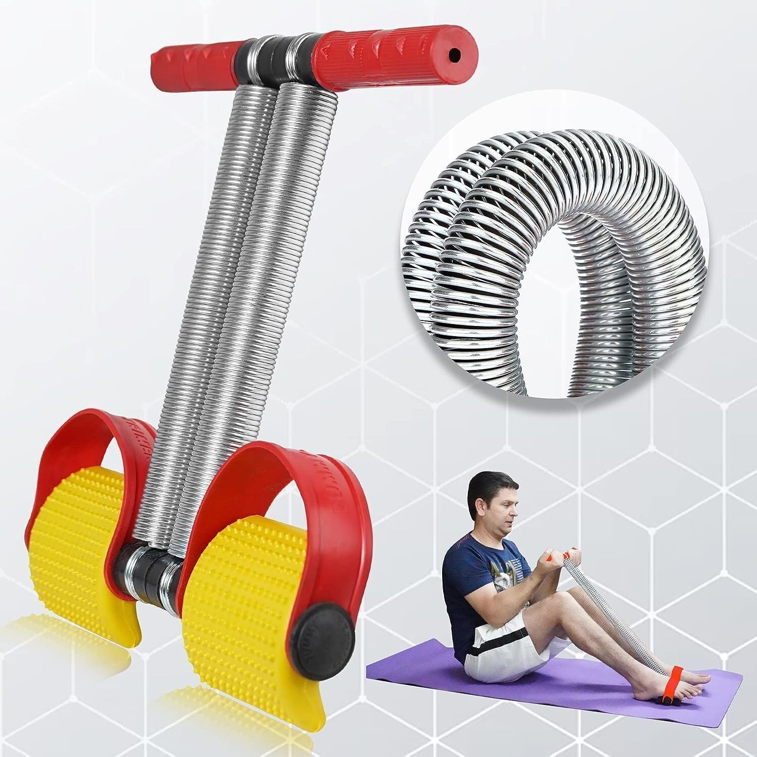 Affective Tummy Trimmer with Double Spring Burn Calories-146 Ab Exerciser (Multicolor)-picture-20