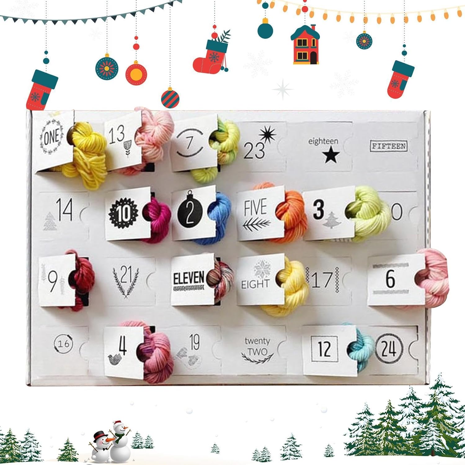 Wool Advent Calendar 2024 Wool Yarn Advent Calendar 24 Day Christmas