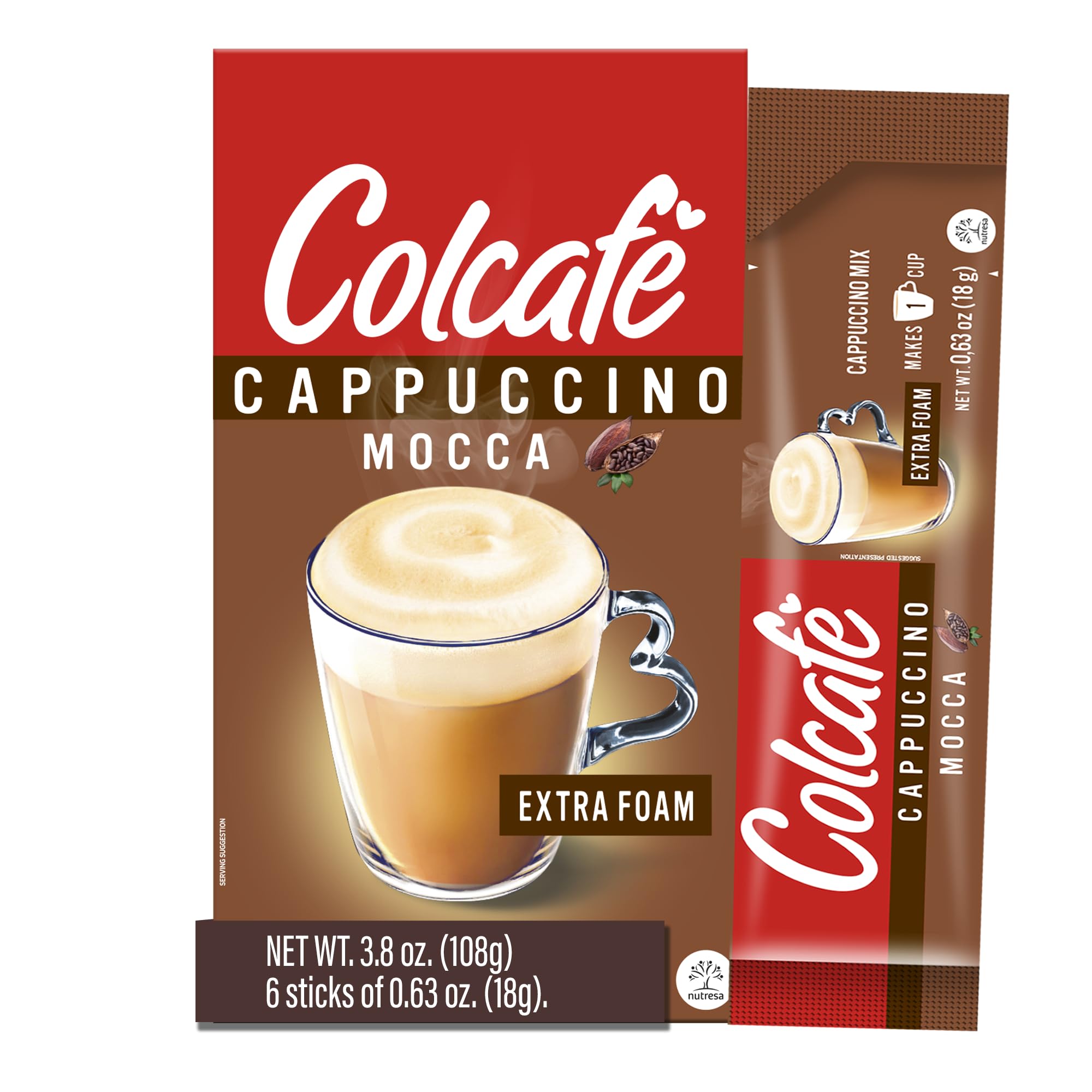 Amazon.com: Colcafe Instant Mocca Cappuccino, 6 sticks per pack