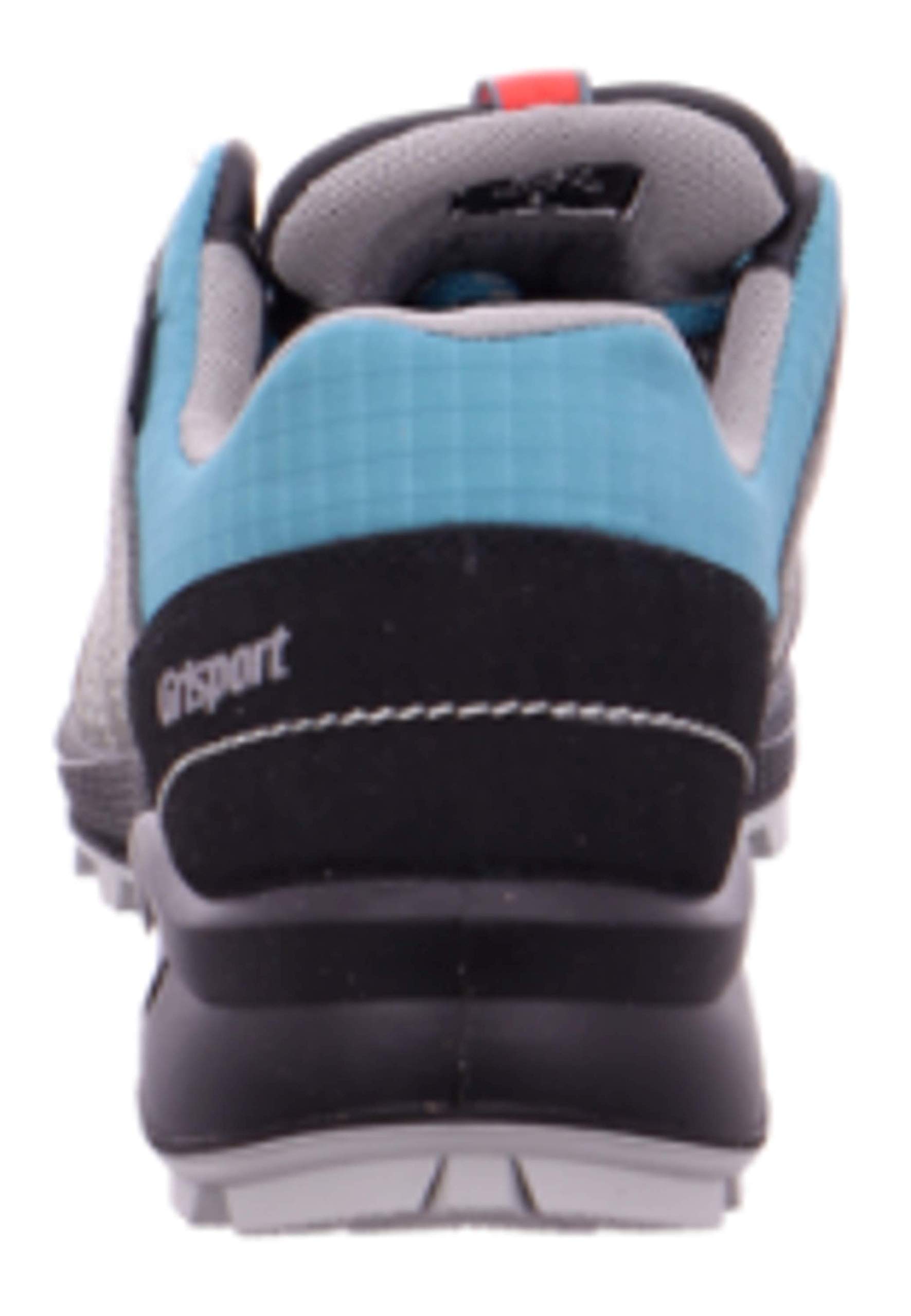 Grisport Scarpe basse in vera pelle, con lacci "Tundra Vesuvio", antracite/turchese