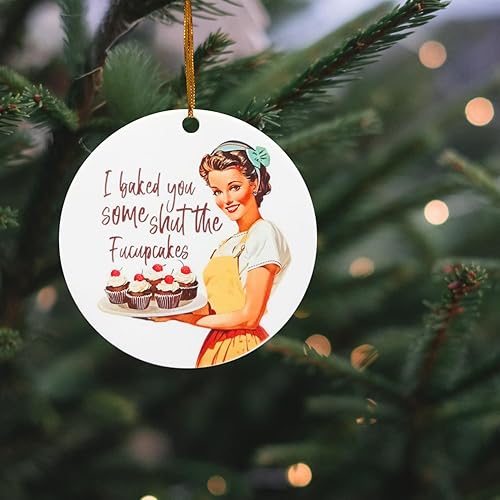 Miniatura 3 de Adornos divertidos – Retro Fuckupcakes – Regalo retro novedoso para adultos, intercambio de elefantes blancos, compañeros de trabajo y divertida
