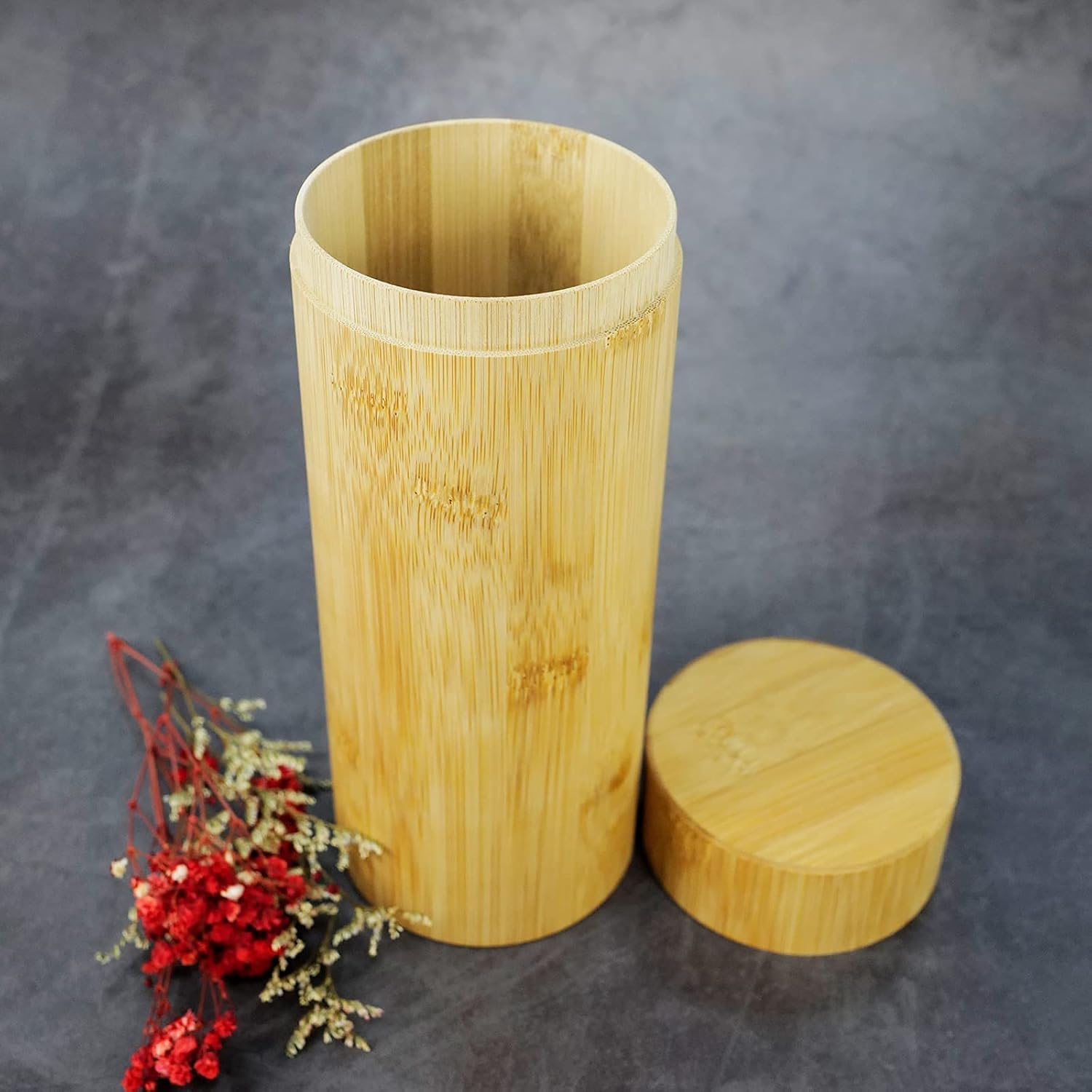 70lbs Medium Bamboo Scattering Urn Tube for Human Ashes, 9’’X3.6’’ ECO & Biodegradable Friendly Small Bamboo Spreading Cremation Tube Urn for Adult Male Female Pet Dog Cat Ashes - Image 3