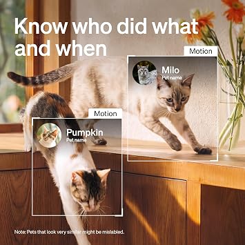 PETLIBRO AI Dog Camera Pet Camera Indoor with Phone App [Multi-Pet Recognition, Daily Activity Analysis & Smart Summaries] Cat Cam 360 View, 1080P Dog Cam Night Vision, 2-Way Audio Home Camera WiFi