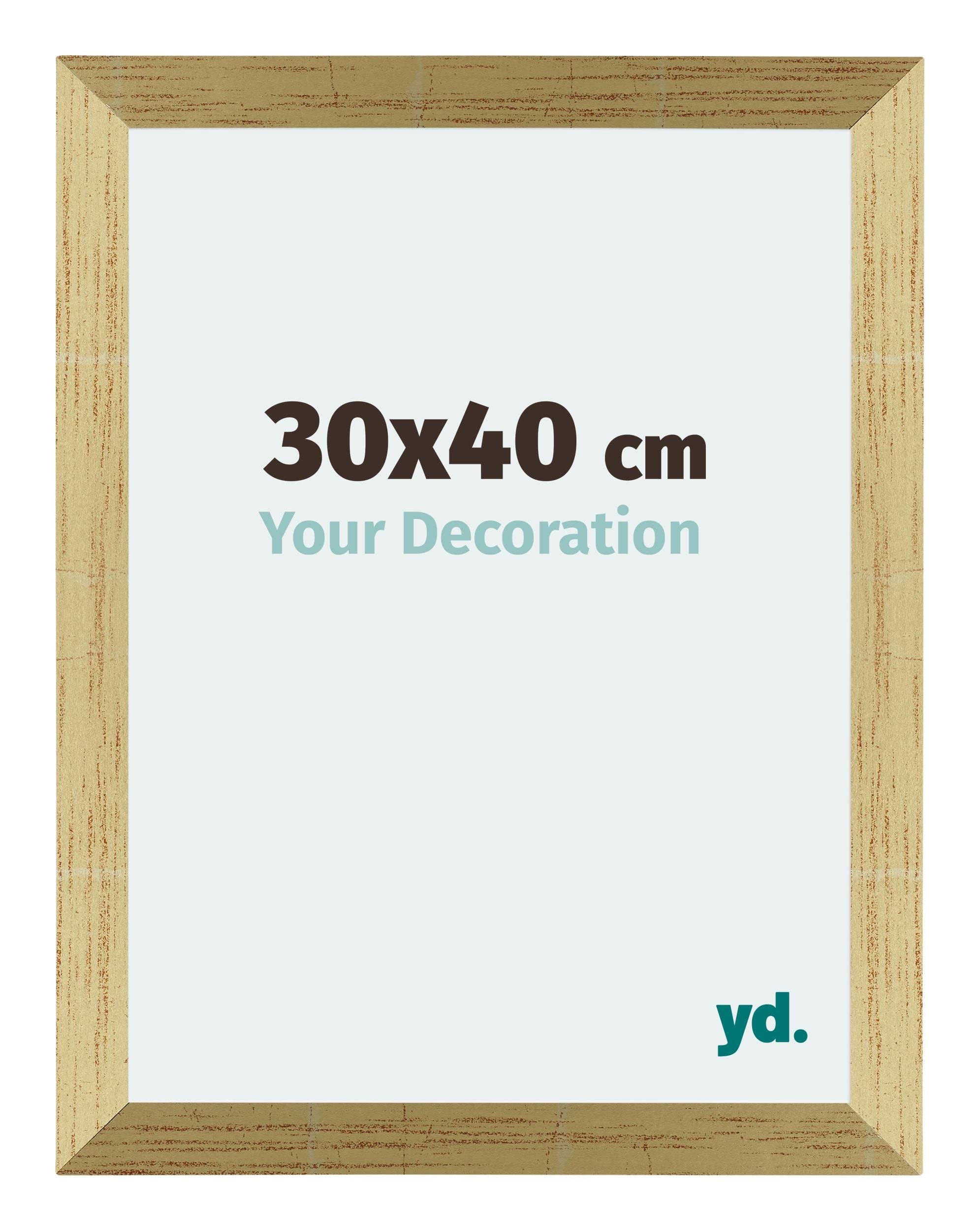 Your Decoration - Puzzle frame 30x40 - Gold Shiny - Puzzle frame 500-1000 Pieces - MDF Photoframe - Mura