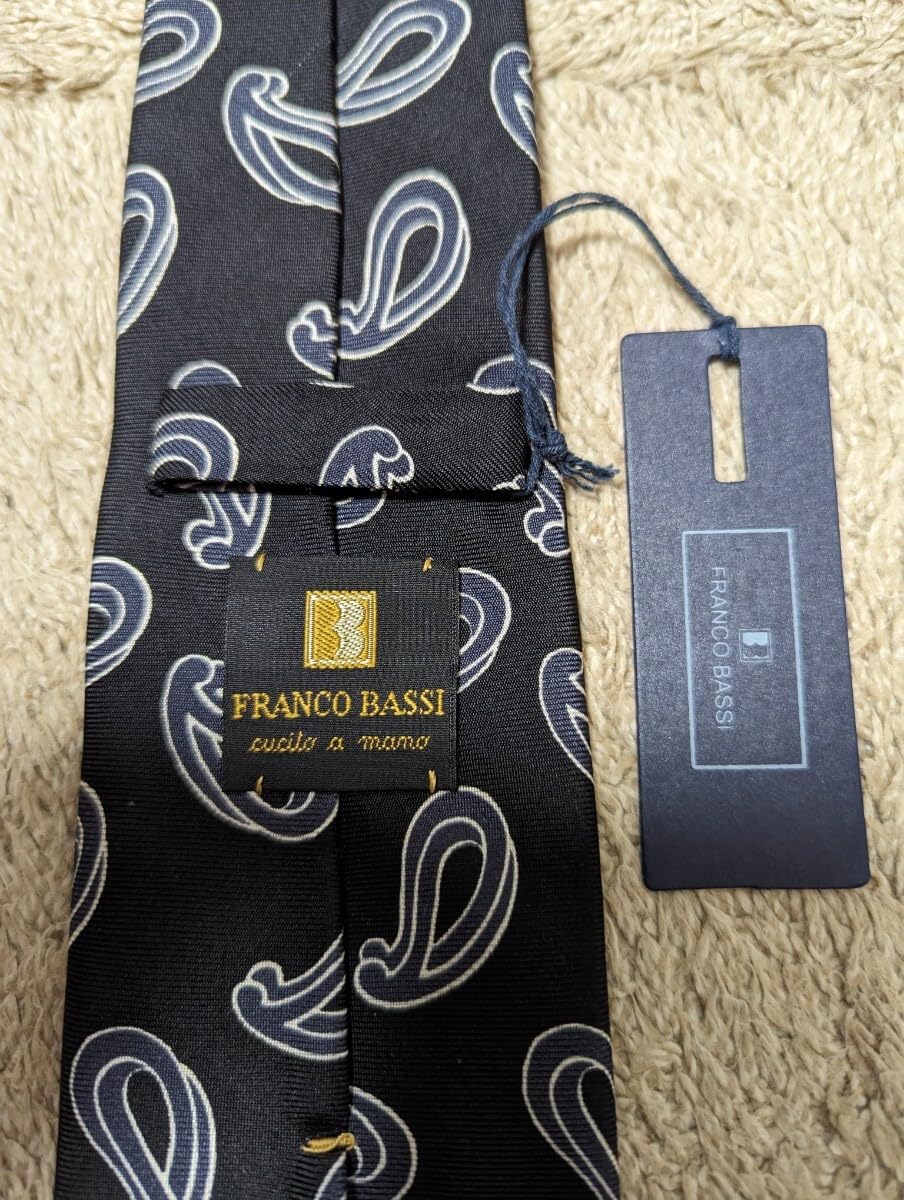 Amazon.co.jp: FRANCO BASSI フランコバッシ ネクタイ シルク ブラック 