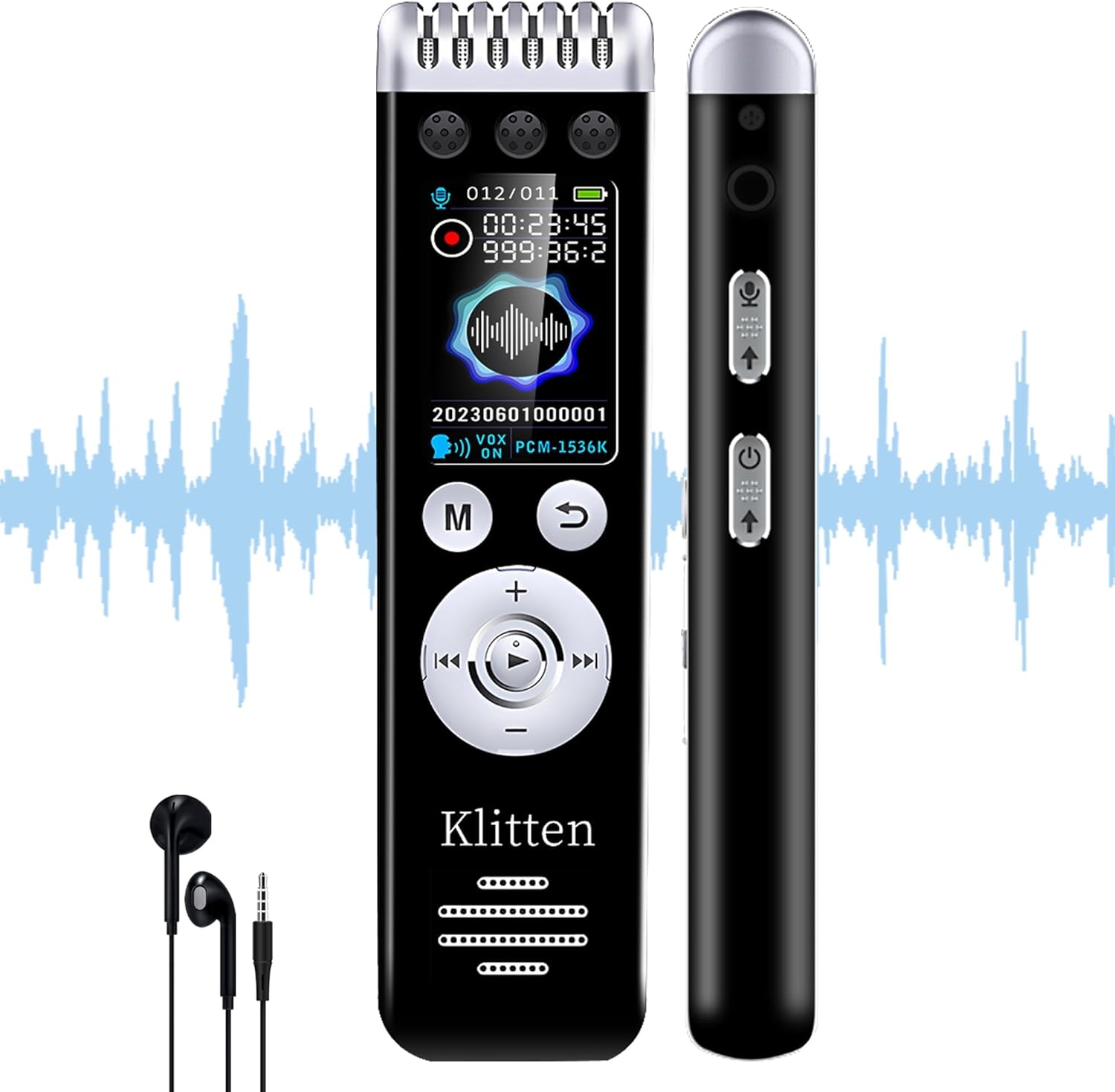 64GB Digital Voice Recorder for Lectures Meetings, Voice Activated Recorder with Playback, Professional Audio Recorder 64GB Digital Voice Recorder for Lectures Meetings, Voice Activated Recorder with Playback, Professional Audio Recorder