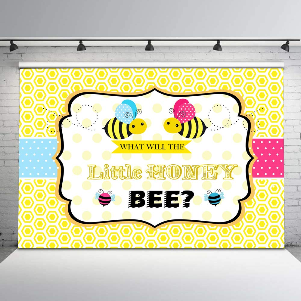 Buy Moca Bumble Bee Gender Reveal Backdrop What Will it Bee Gender