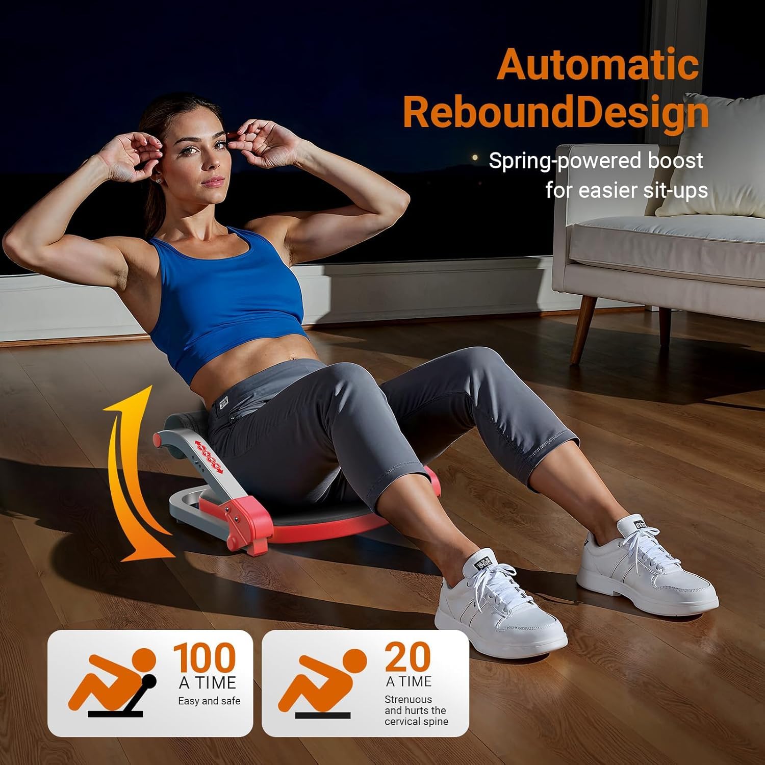 Buy Now Ab Machine For Home Gym | Adjustable Ab Trainer With 3 Resis... 1 Buy Now Ab Machine For Home Gym | Adjustable Ab Trainer With 3 Resis...