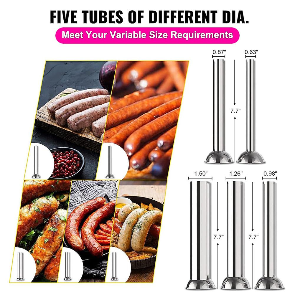 Amazon｜手動ソーセージ充填機、3L/5Lソーセージスタッファー