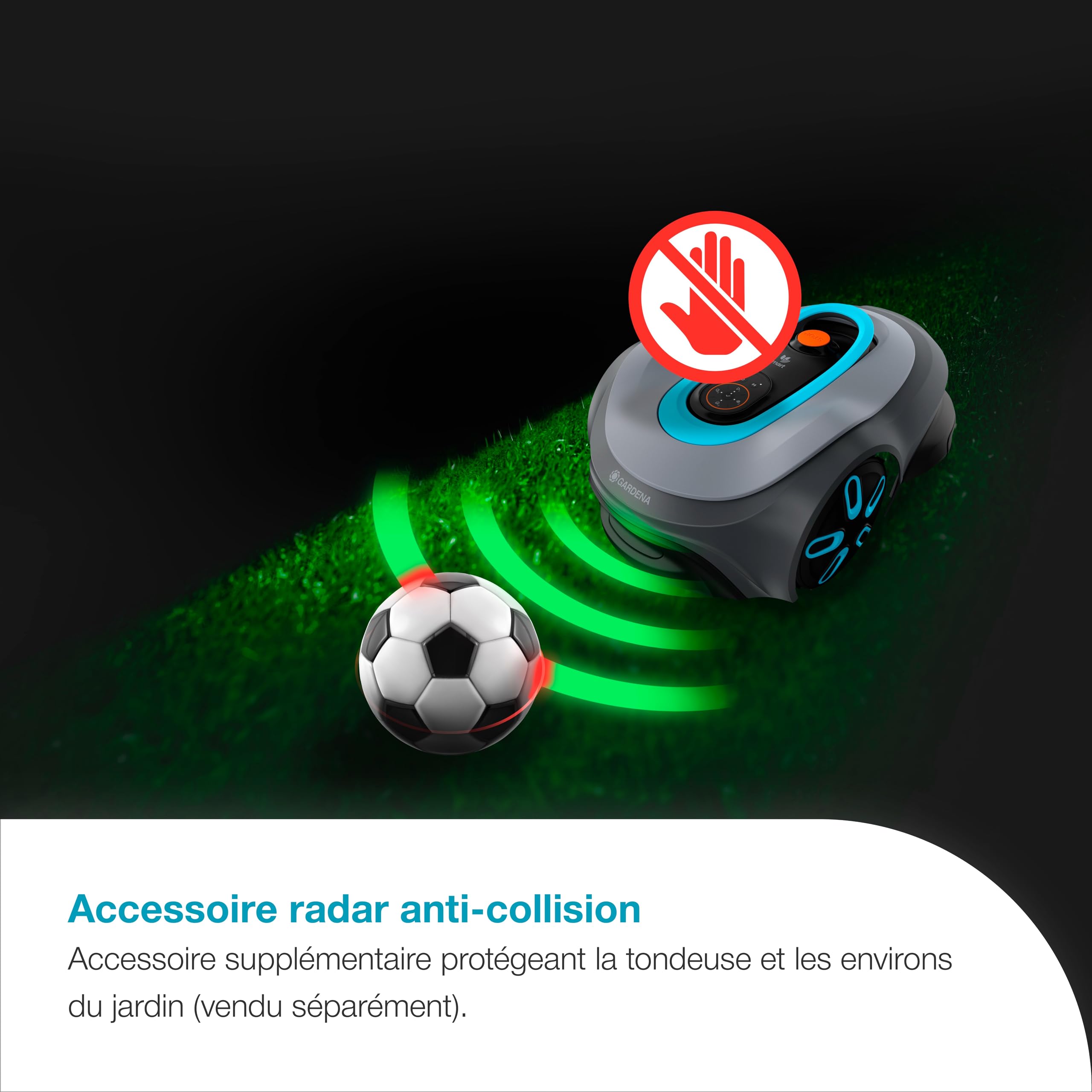 Gardena smart SILENO max 800 m² Tondeuse robot: pour pelouses jusqu'à 800 m², LONA Intelligence, Trim-to-Edge, DuoConnect, fonctionnement silencieux (19901-26)