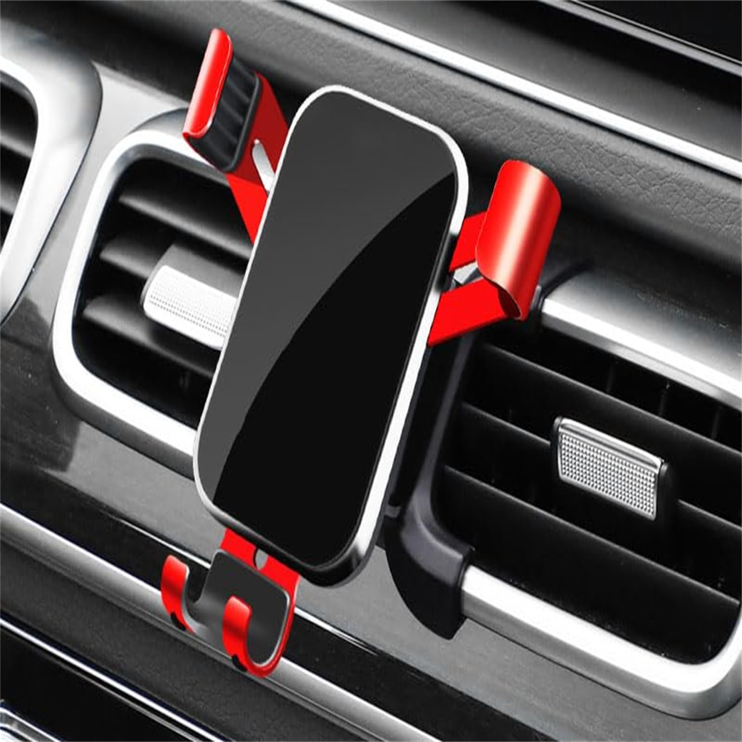 Support téléphone voiture Mercedes Classe A W177 rouge pour grille d'aération