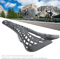 HERCHR Ergonomikus Kerékpár Nyereg, Pókháló Stílusú Üreges Ülés, Szénszálas Ultrakönnyű MTB Nyereg Országúti és Hegyi Kerékpárokhoz 8