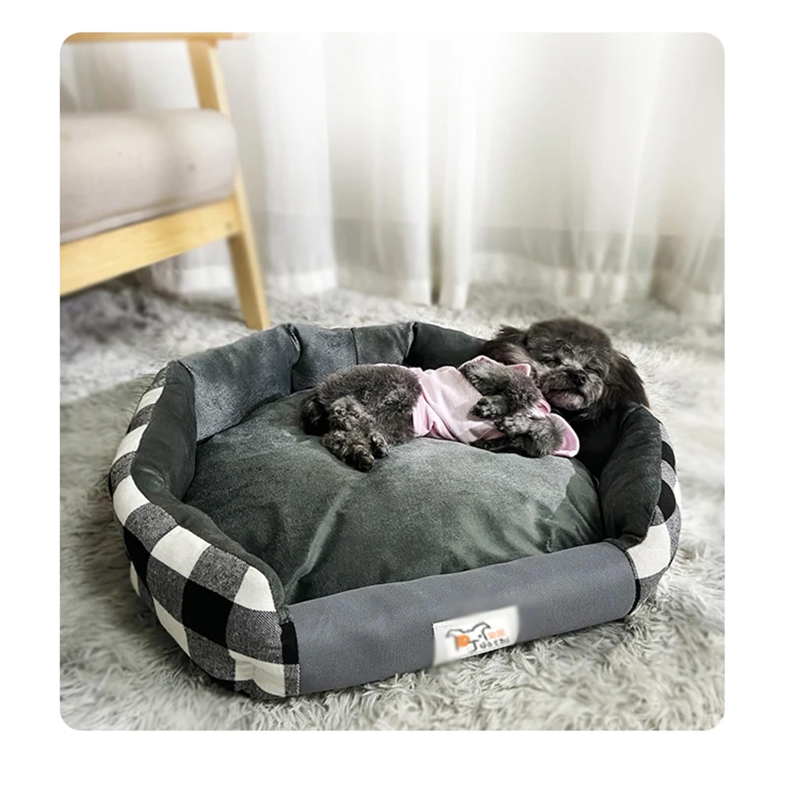 Duże zwierzęta poduszka zimowa wodoodporna buda legowisko dla psa i kota ciepła przytulna buda dla psa miękkie polarowe gniazdo kosze dla psa mata(Grape purple,For 11 to 15kg pets)