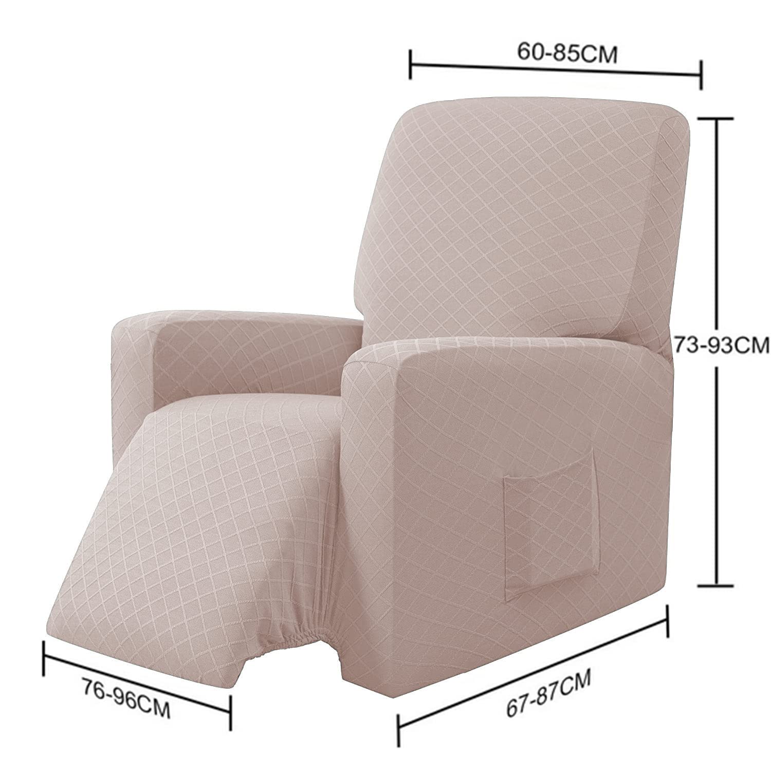 E EBETA Jacquard Housse de Fauteuil, Housse de Fauteuil à Oreilles
