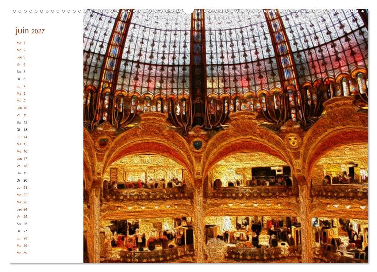 LES VITRAUX (Calendrier mural haut de gamme 2027 DIN A2 vertical), CALVENDO calendrier mensuel: Composition graphique de tableaux en peinture numérique, sur le thème des vitraux. (CALVENDO Art)